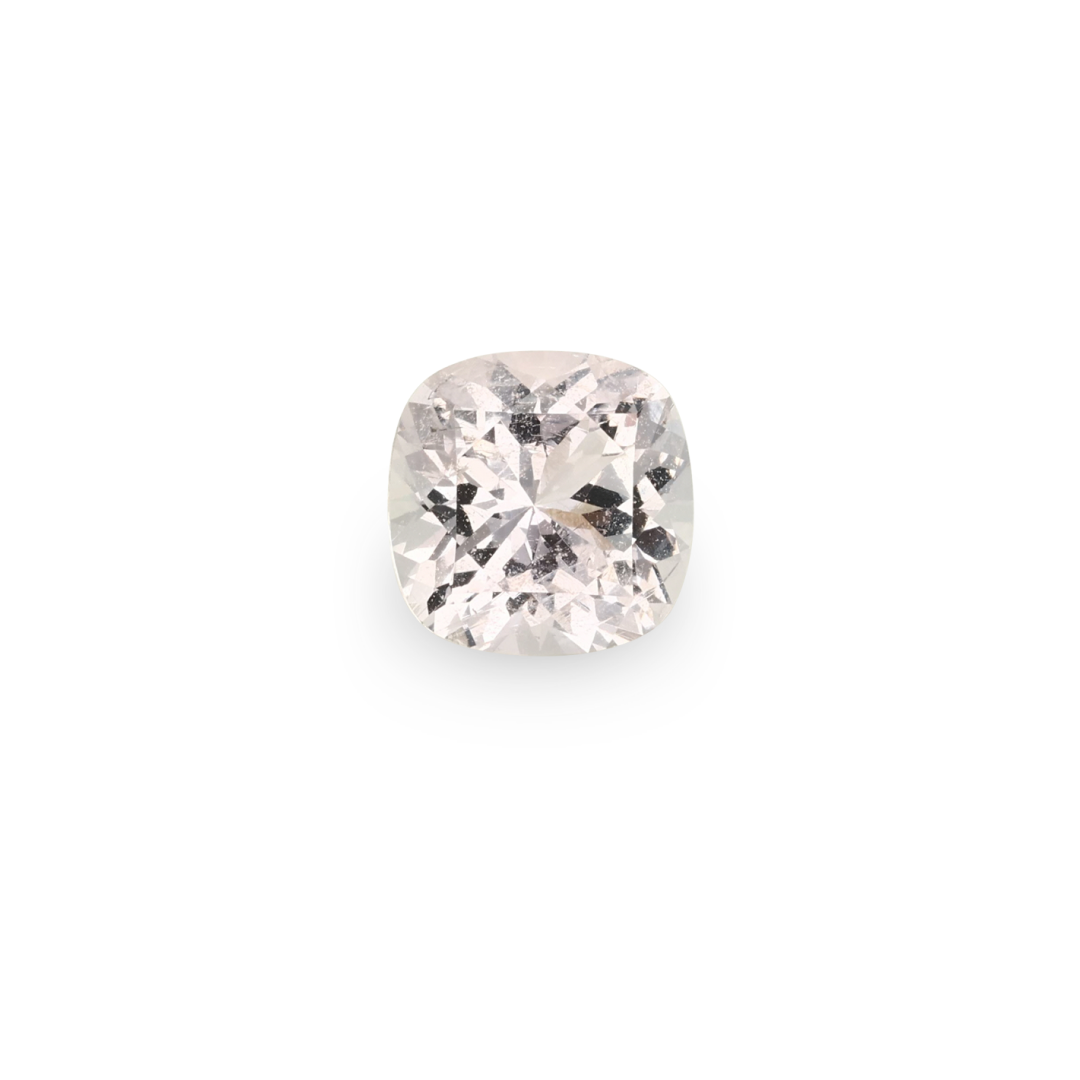 Bespoke 1.17ct Pale Light Pink Topaz Cushion Cut