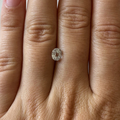 BESPOKE 1.19CT LIGHT BLUE OVAL SAPPHIRE