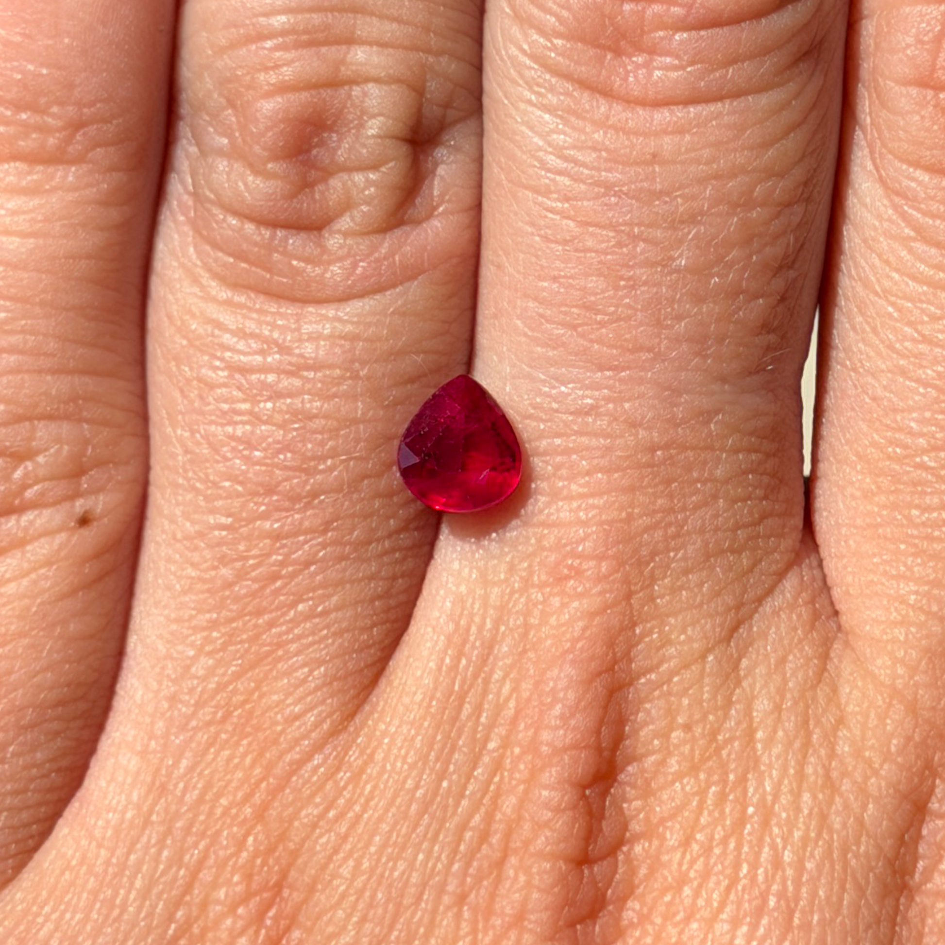 Bespoke 1.31ct Pear Ruby
