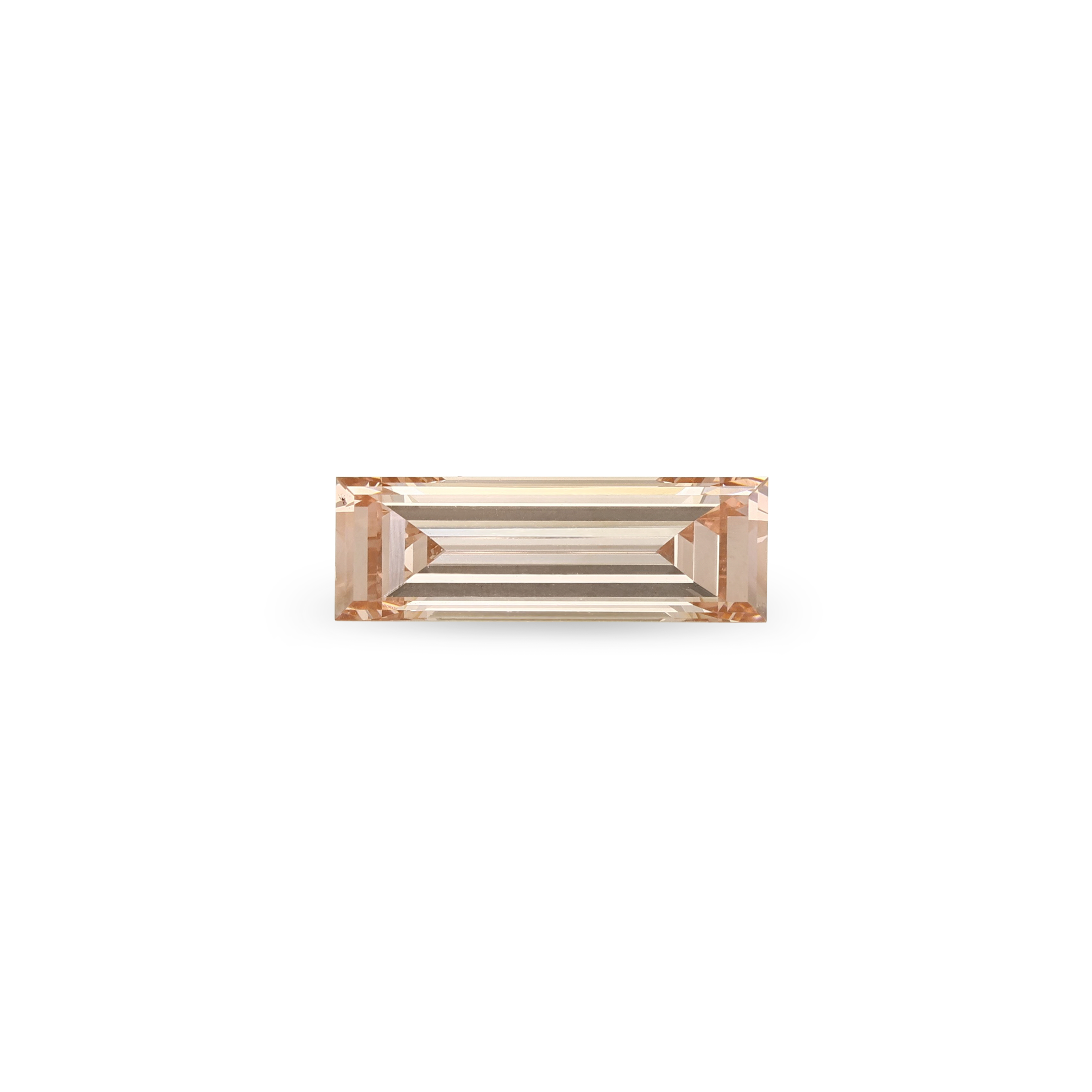 Bespoke 1.33ct Intense Orangy Pink Step Cut Lab Diamond