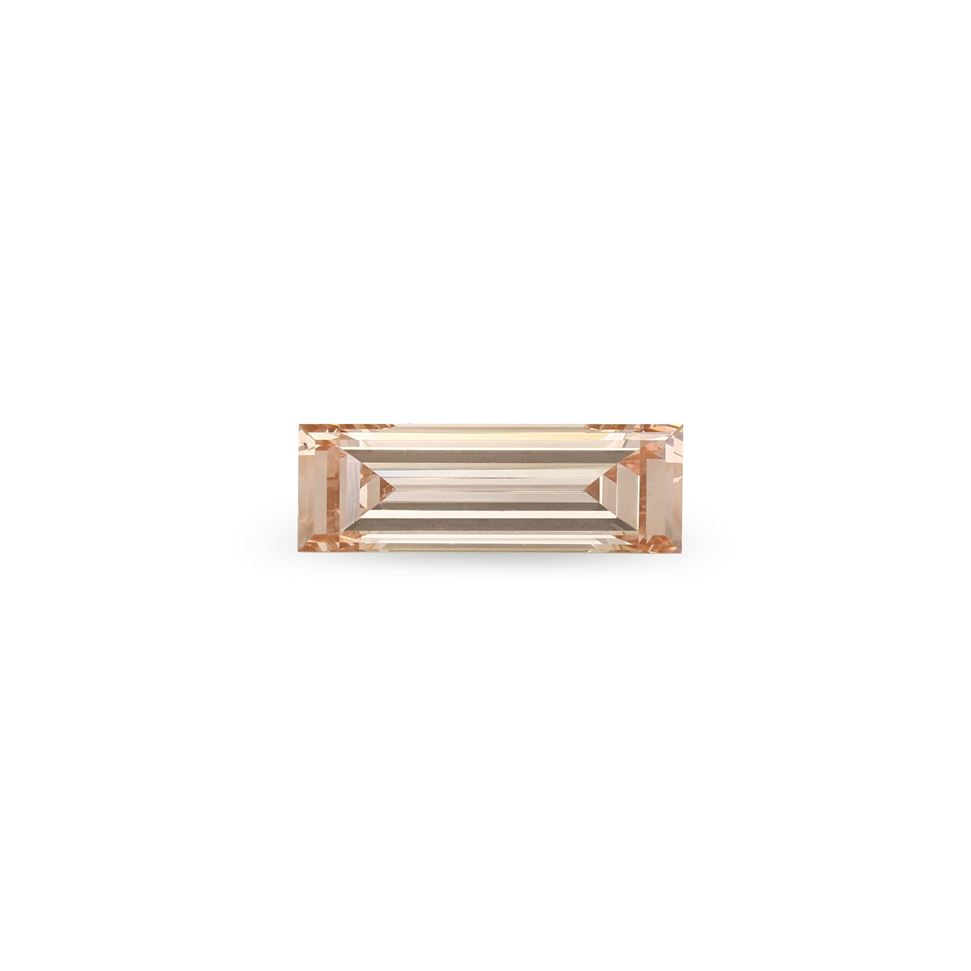 Bespoke 1.33ct Intense Orangy Pink Step Cut Lab Diamond