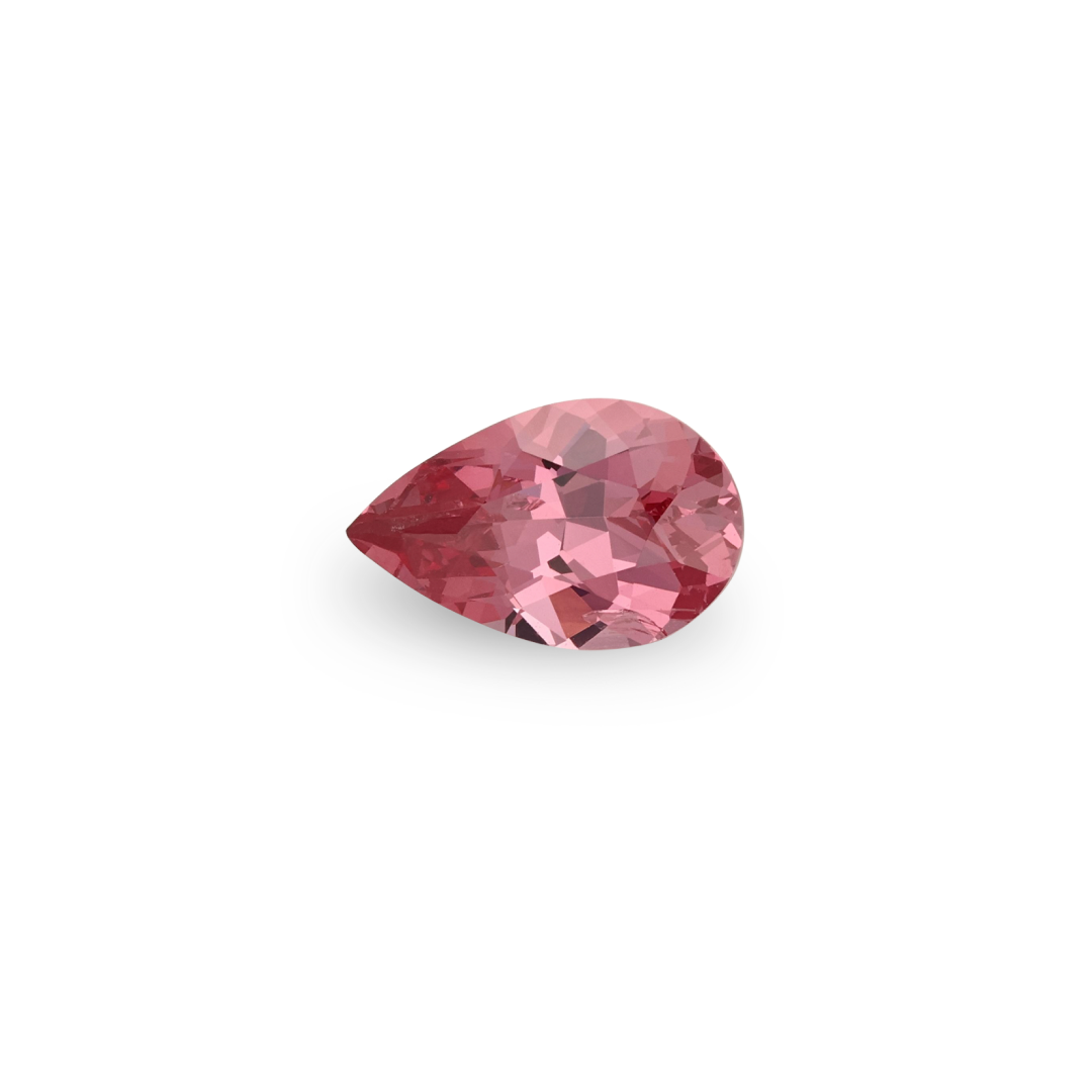 Bespoke 1.38ct Dark Pink Spinel Pear Cut
