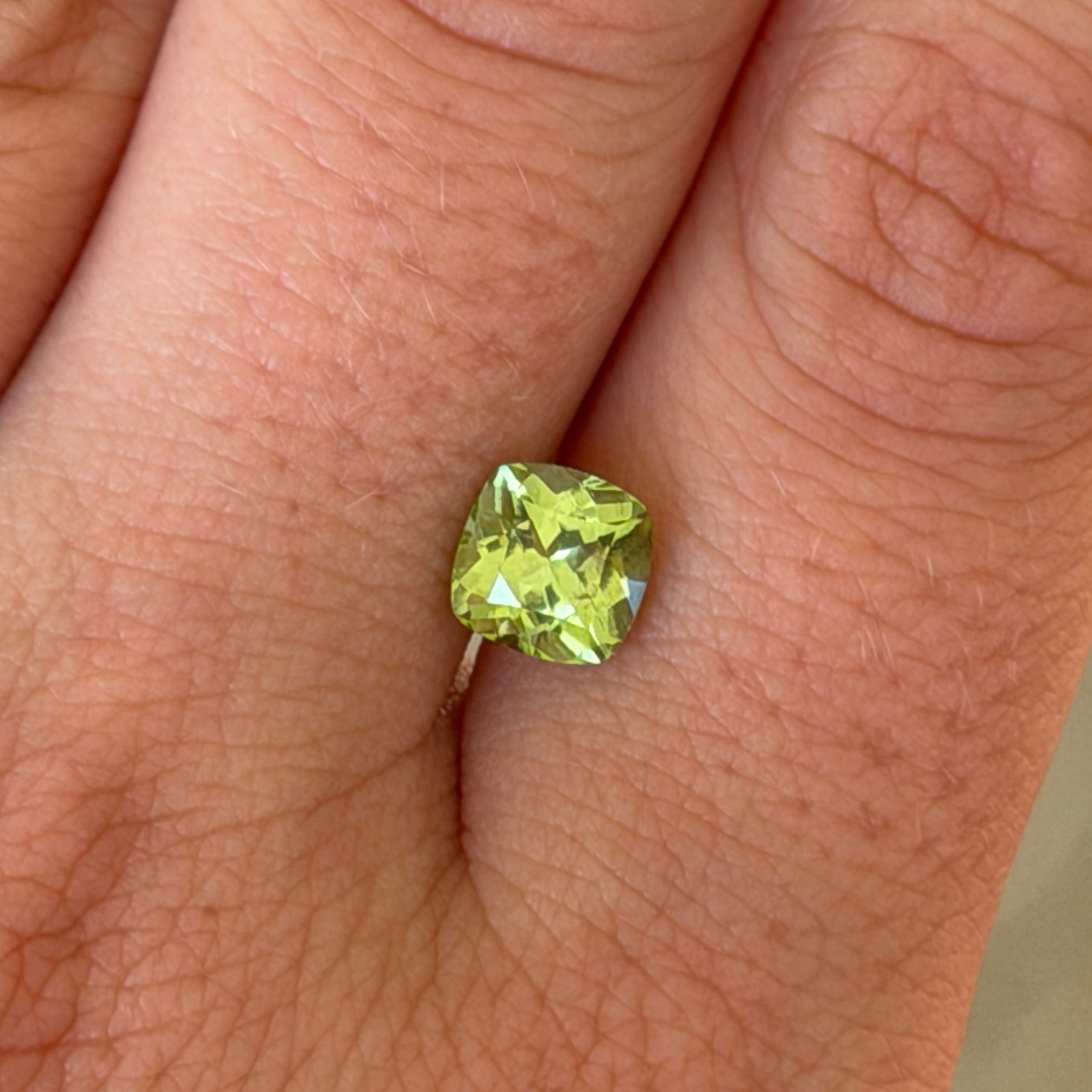 1.42ct Cushion Peridot