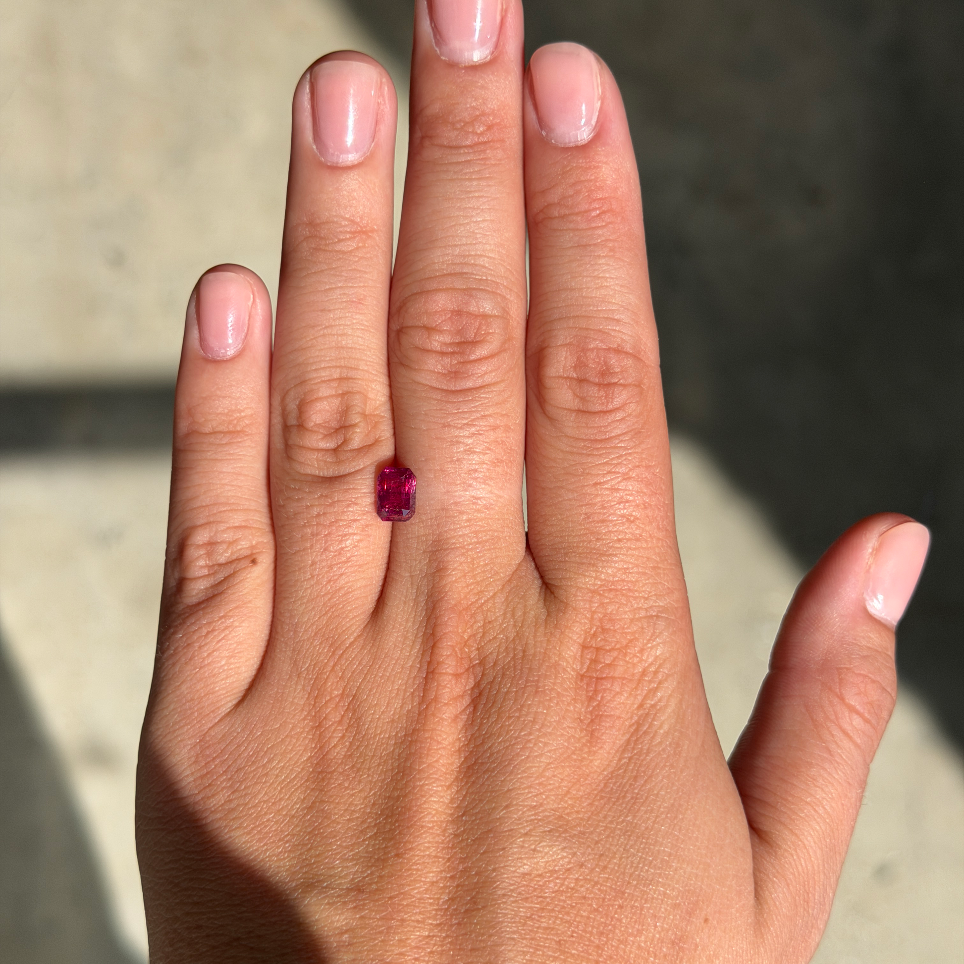 Bespoke 1.67ct Purplish Red Ruby