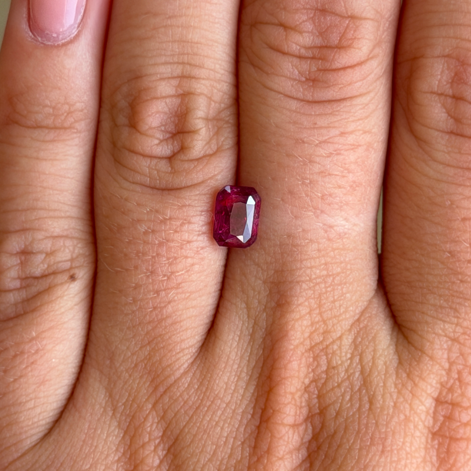 Bespoke 1.67ct Purplish Red Ruby