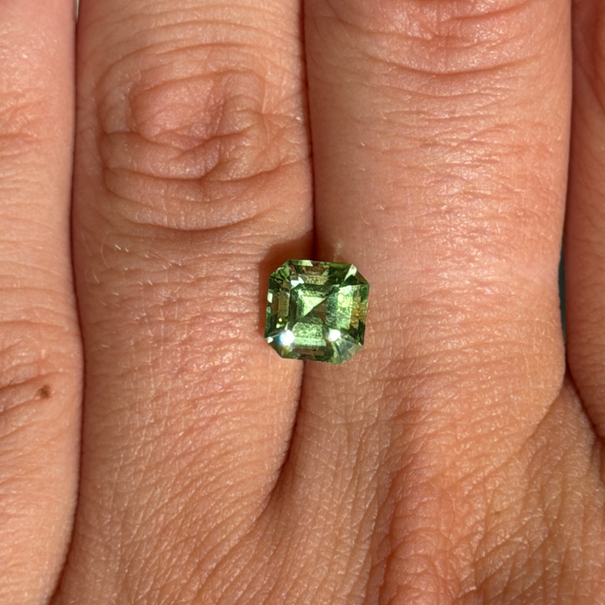 Bespoke 1.72ct Asscher Cut Peridot