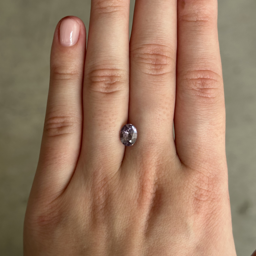 Bespoke 1.80ct Lavender Spinel Oval Cut
