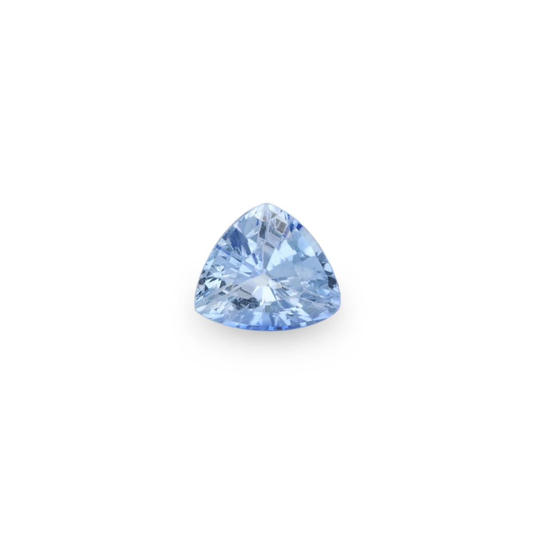 Bespoke 1.85ct Light Blue Sapphire Trilliant Cut