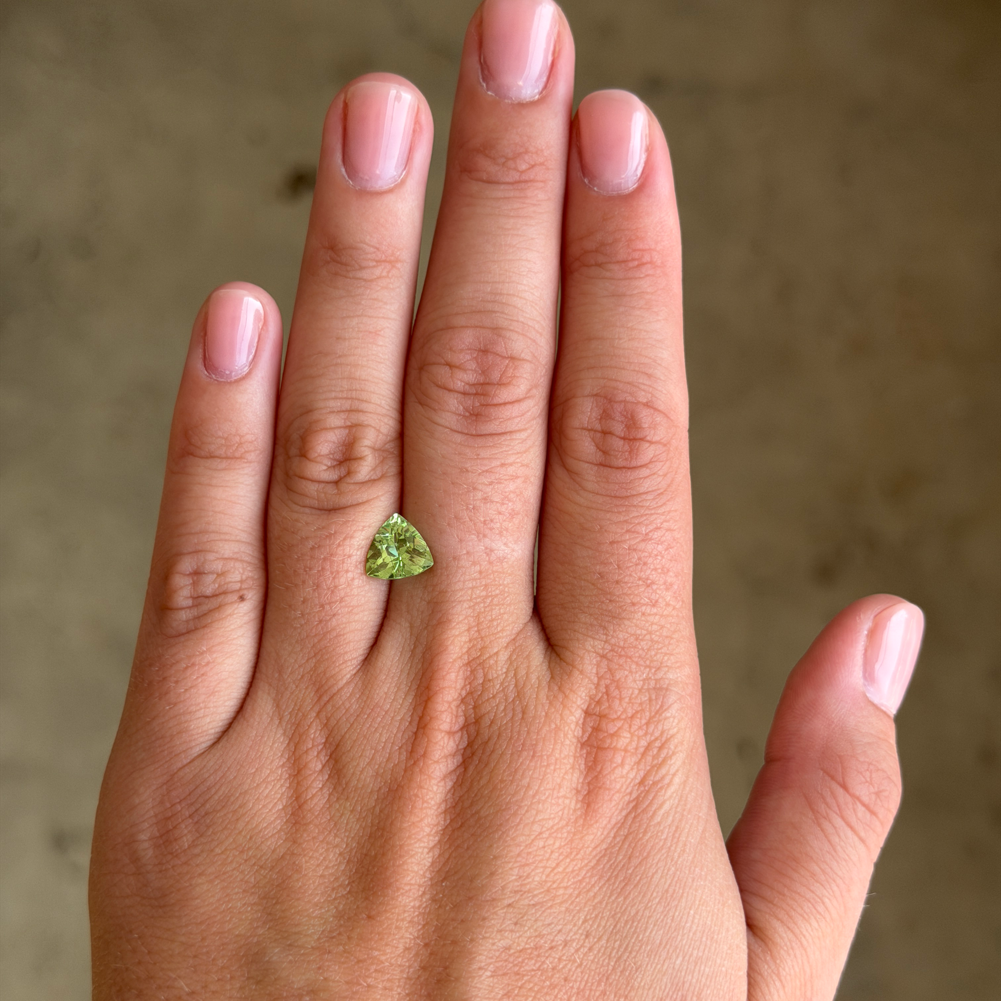 Bespoke 1.90ct Trilliant Peridot