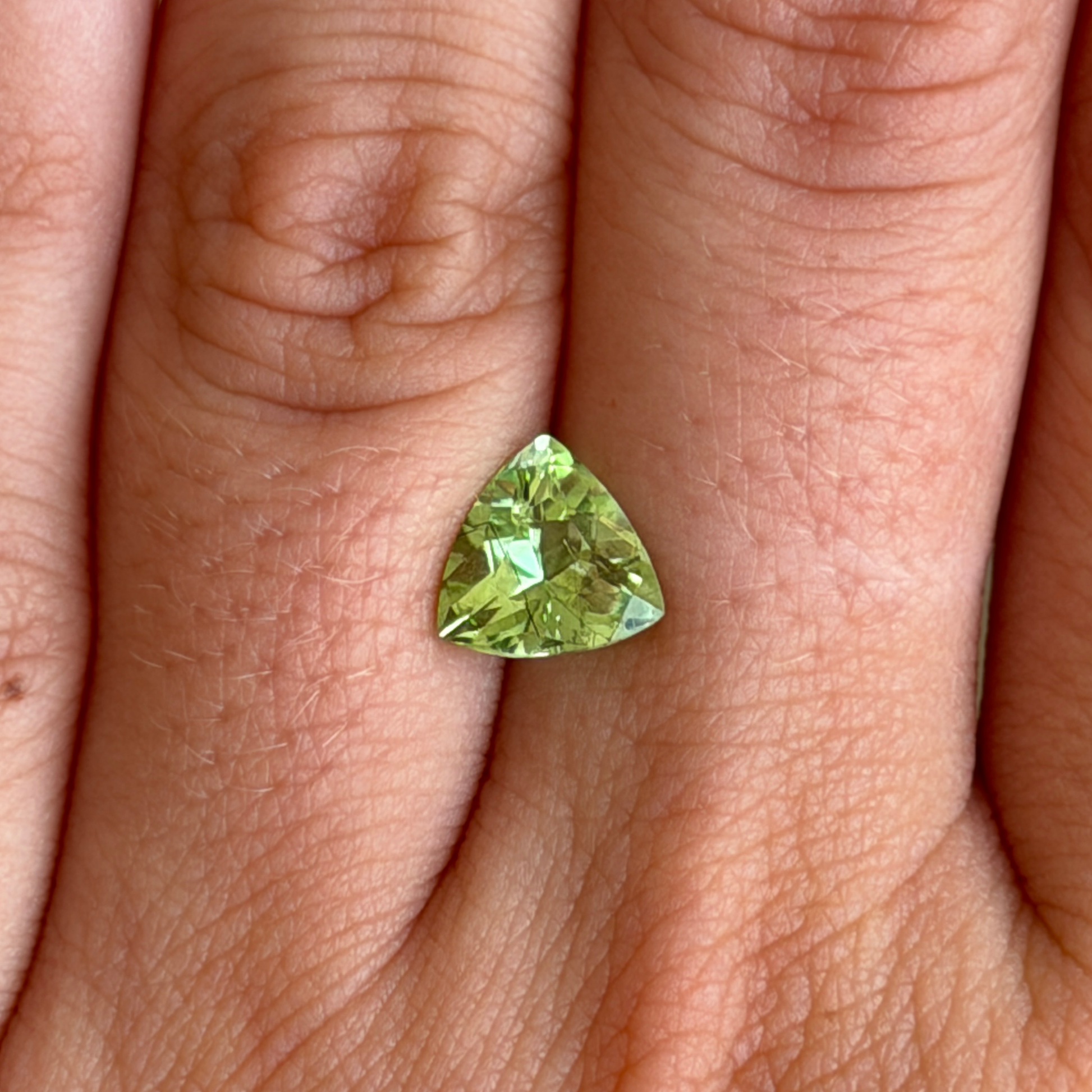 Bespoke 1.90ct Trilliant Peridot