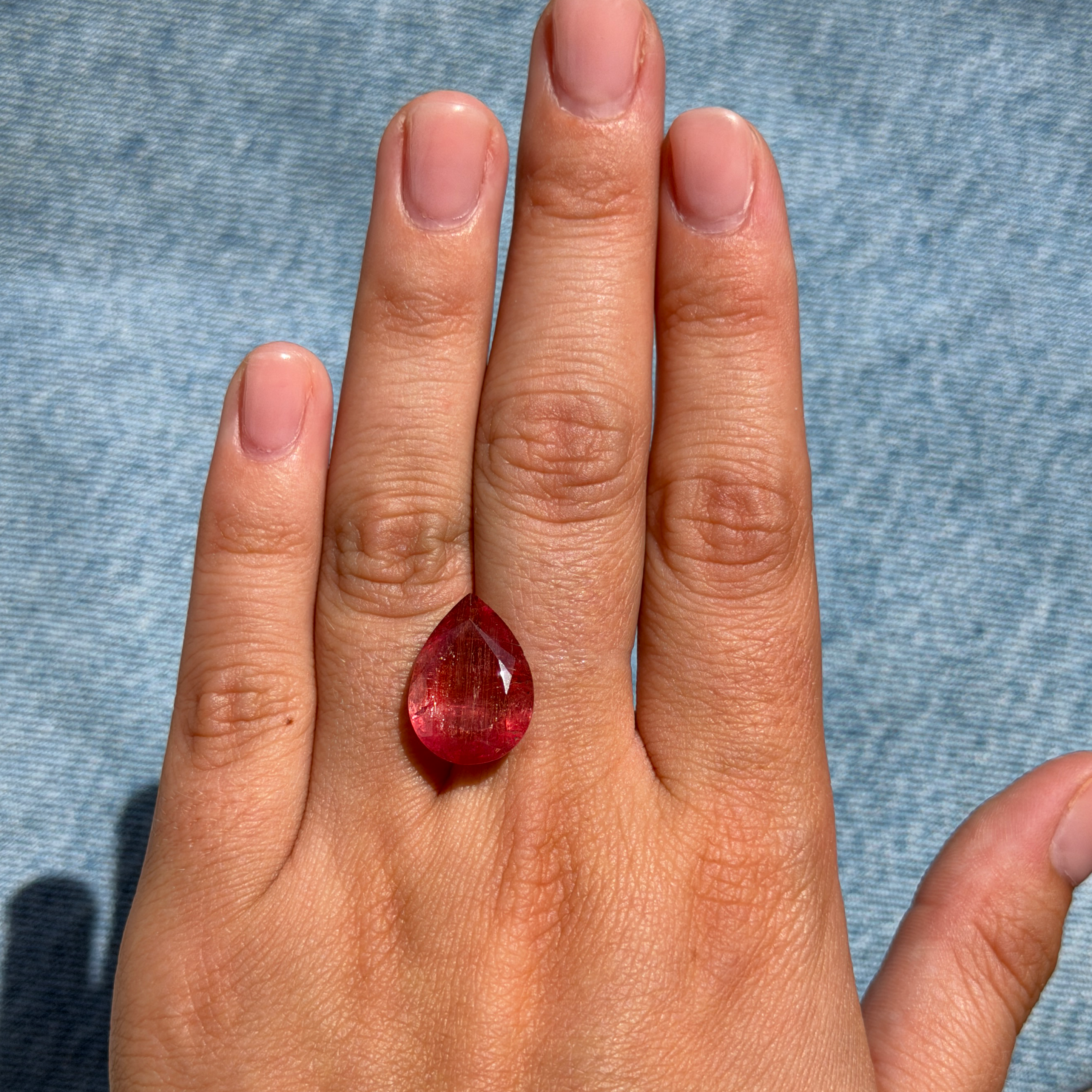 Bespoke 10.65ct Pear Pink Tourmaline