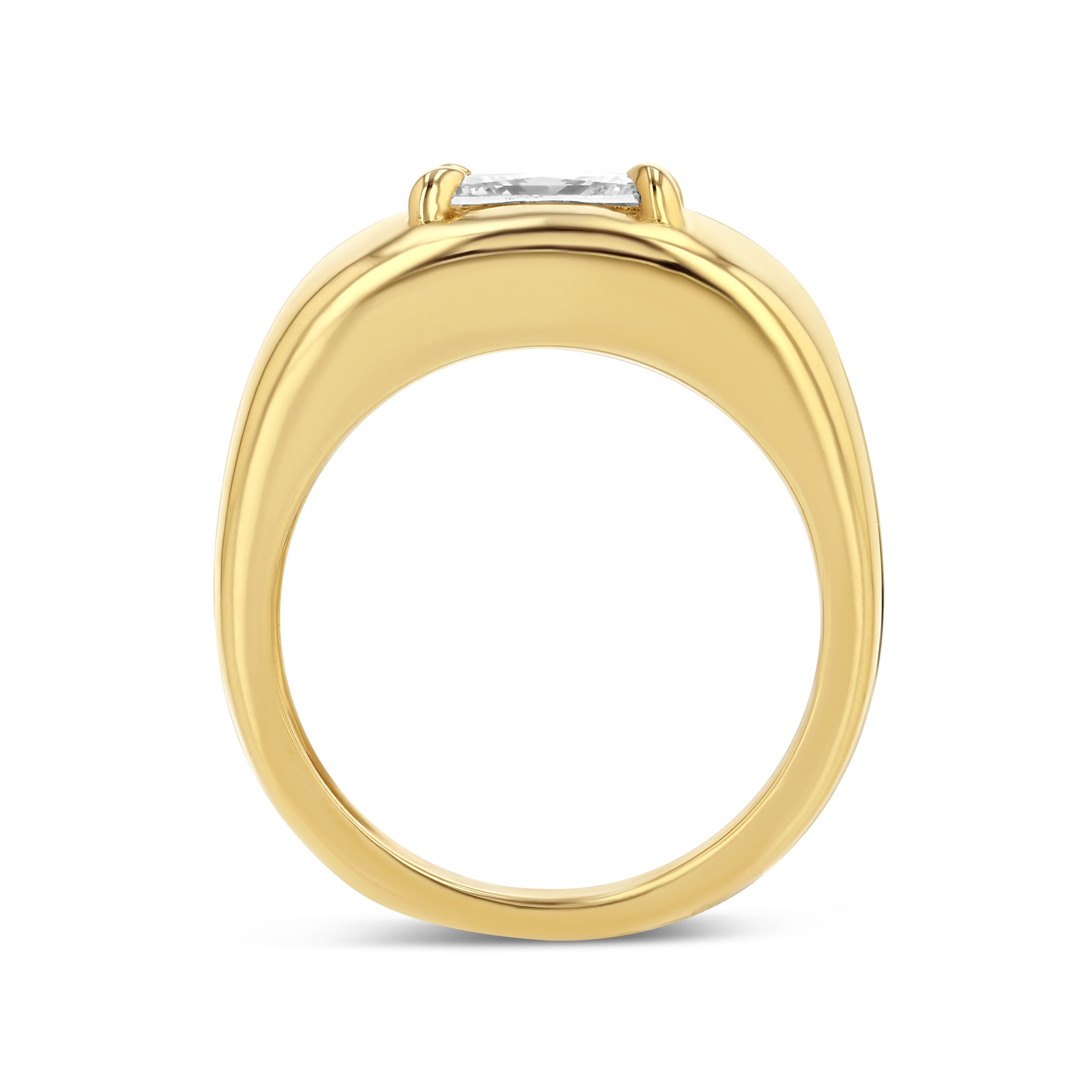 PRINCESS CUT DIAMOND CLOUD RING