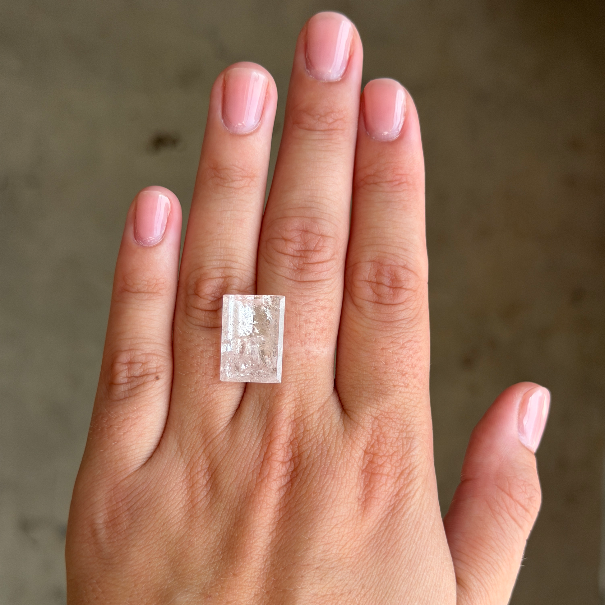 Bespoke 11.73ct Mirror Cut Pink Beryl
