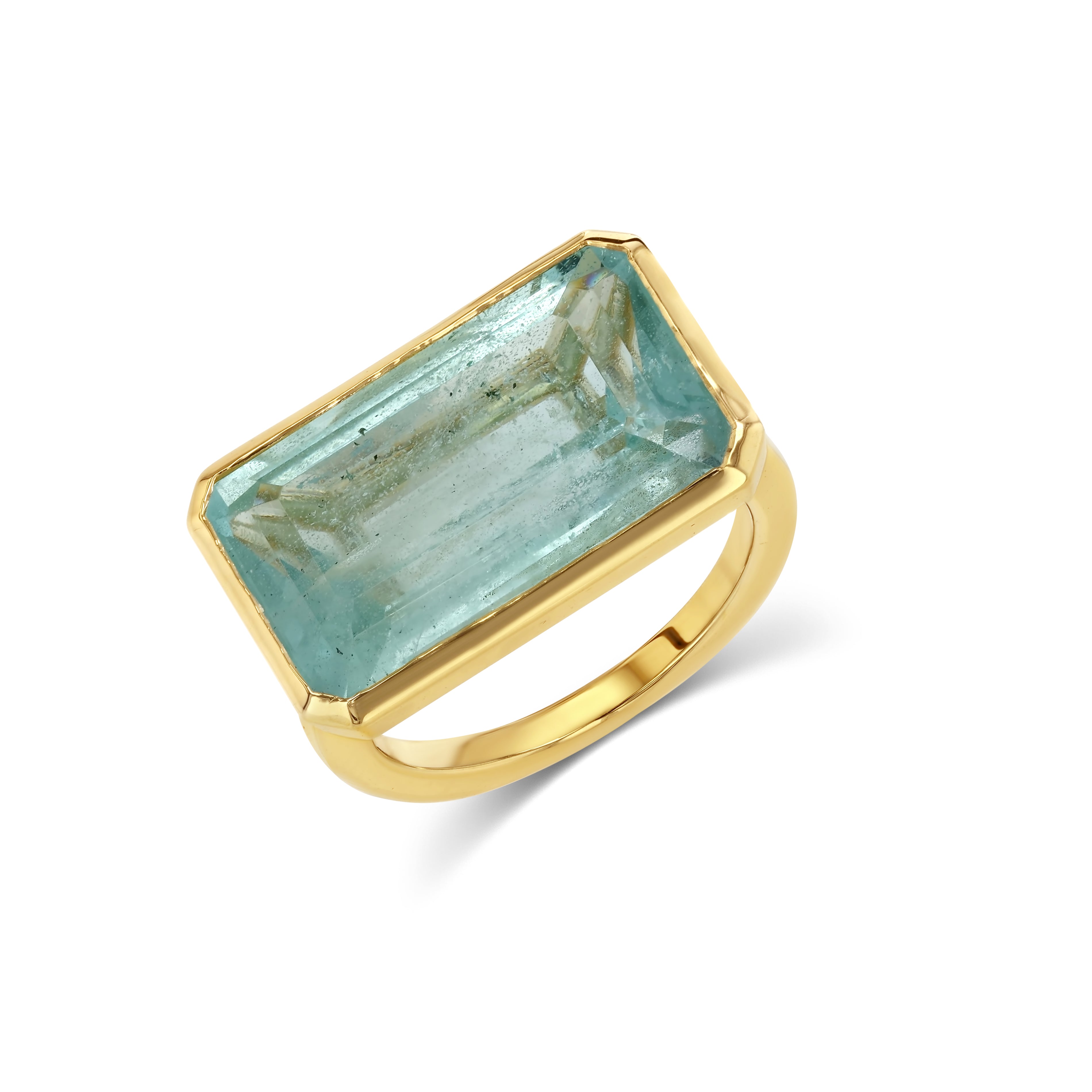 15.73ct Aquamarine Bezel Ring