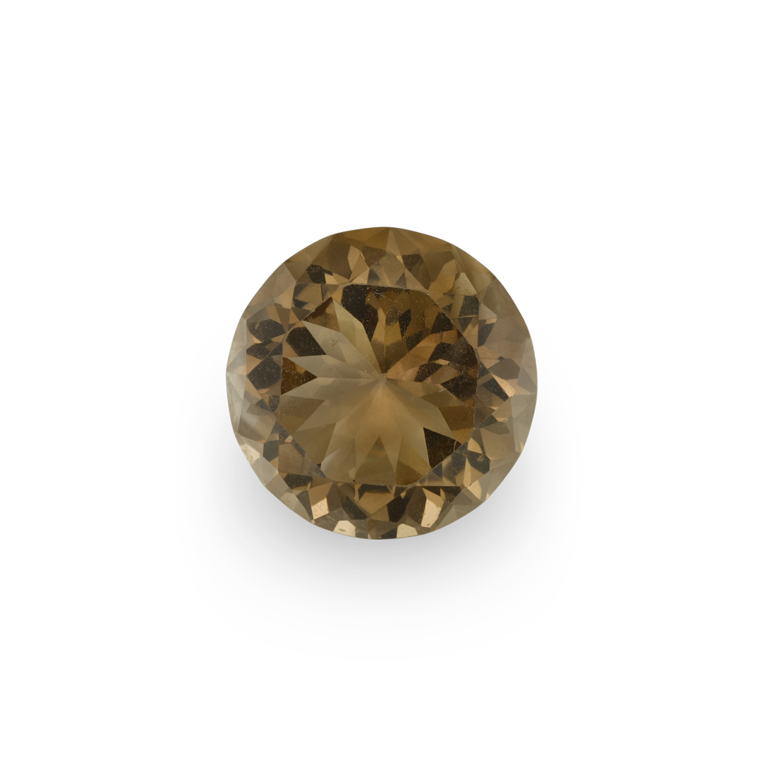 Bespoke 12.36ct Smokey Quartz Round Cut