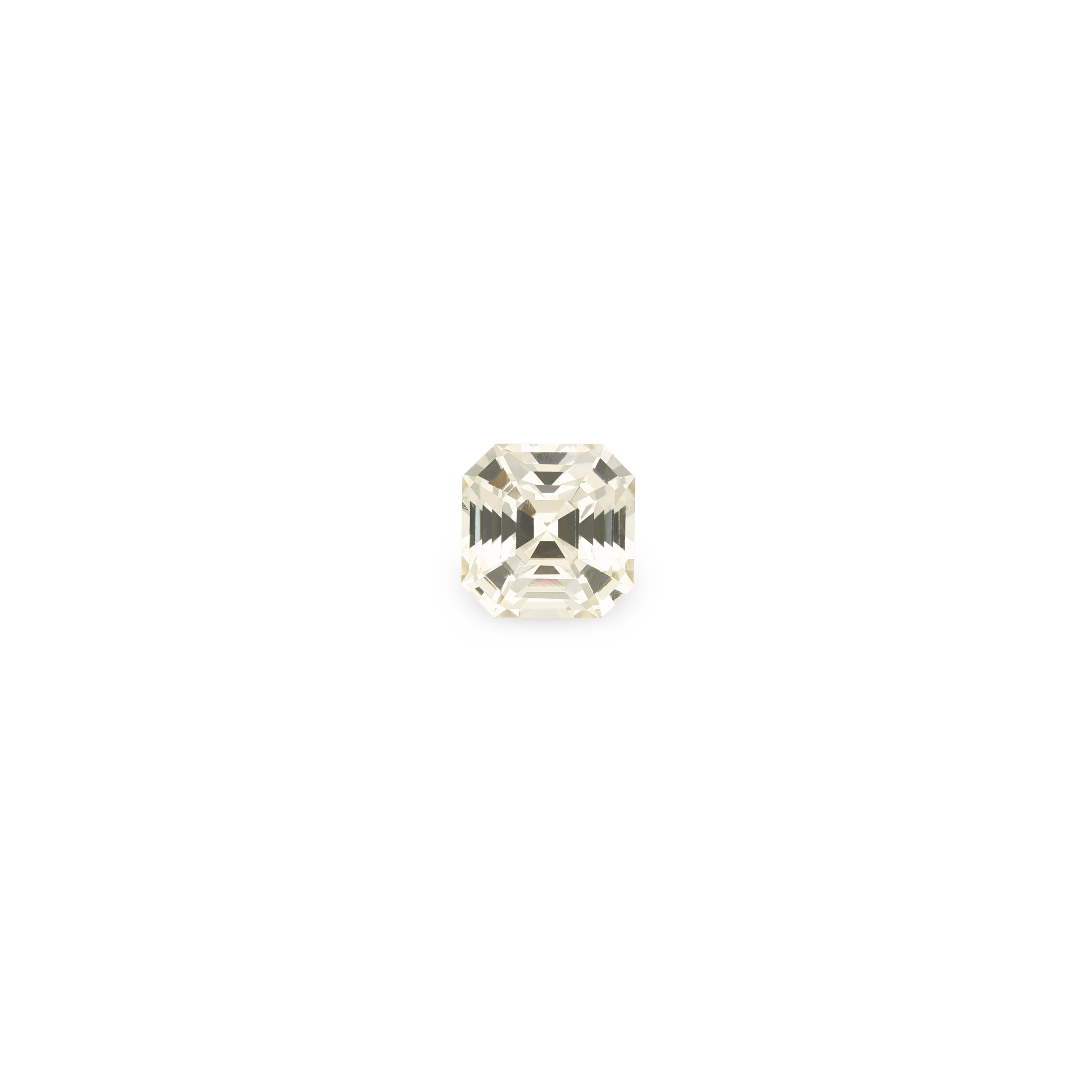 Bespoke 2.60ct Asscher Cut Peach Sapphire