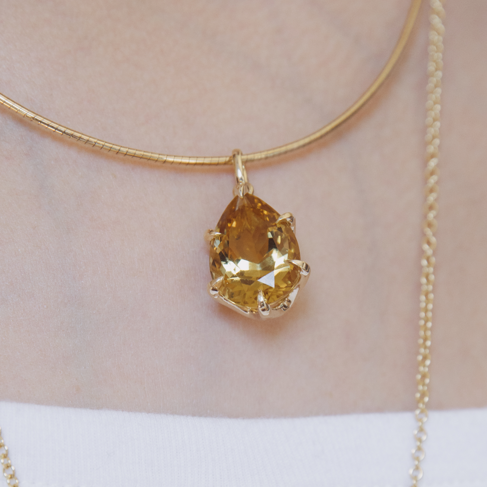 16.09ct Citrine Prong Charm