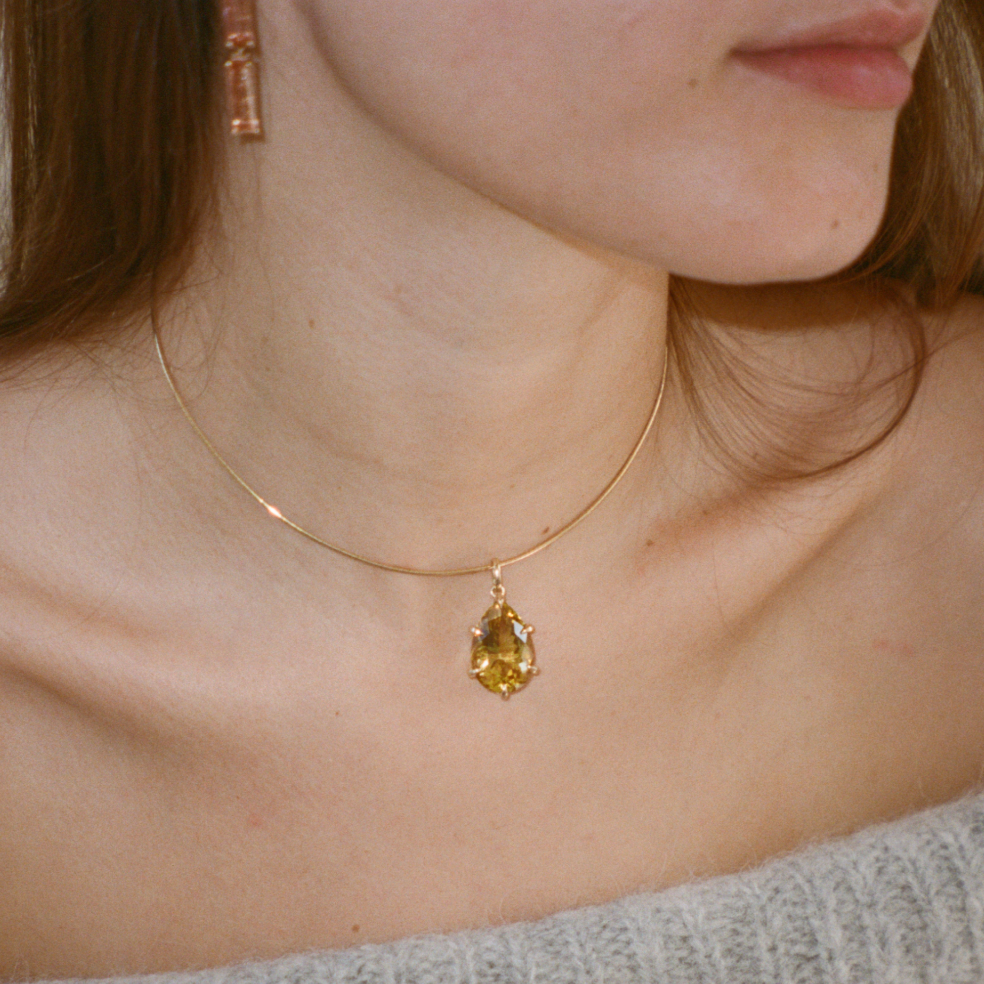 16.09ct Citrine Prong Charm