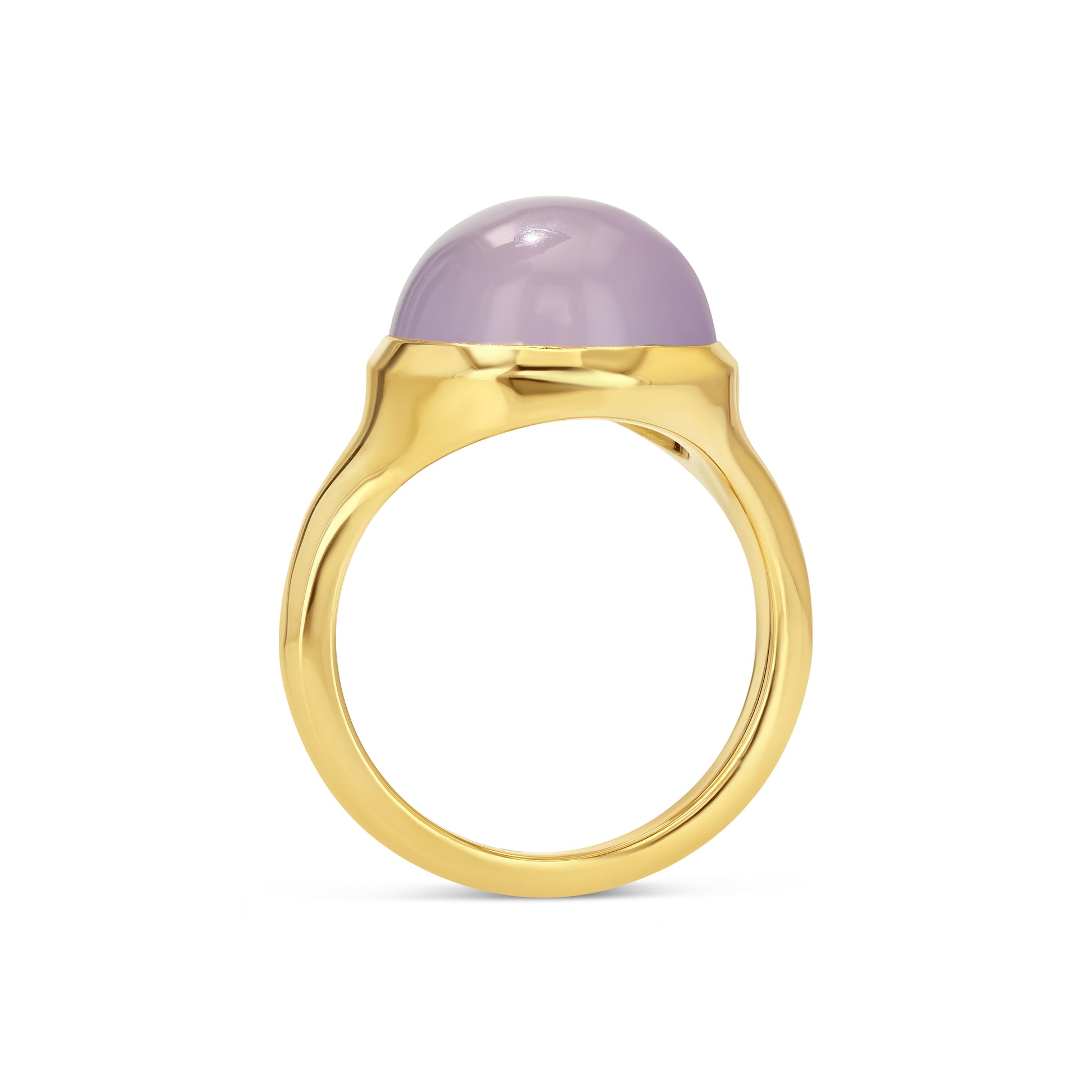 8.09ct Lavender Chalcedony Signet Ring