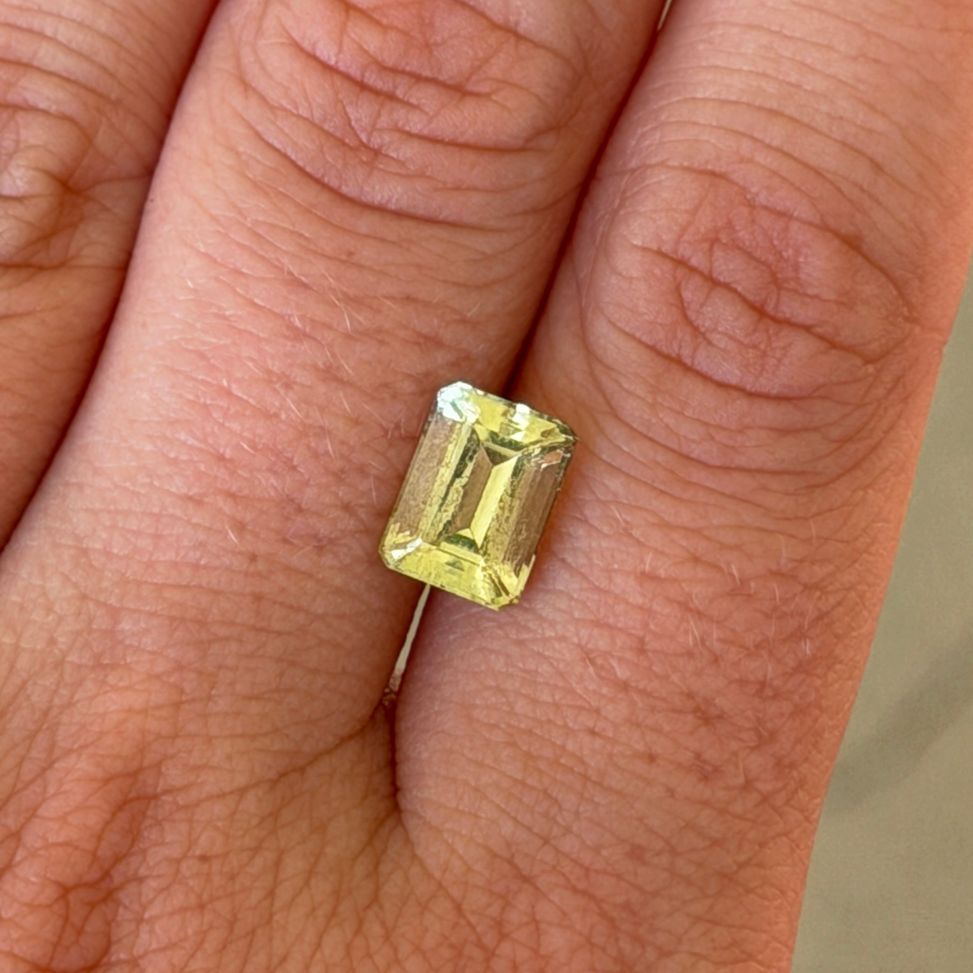 2.11ct Light Emerald-Cut Peridot
