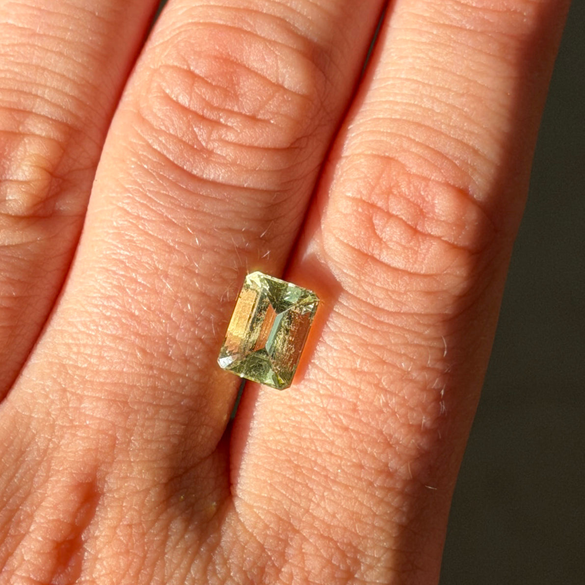 2.11ct Light Emerald-Cut Peridot