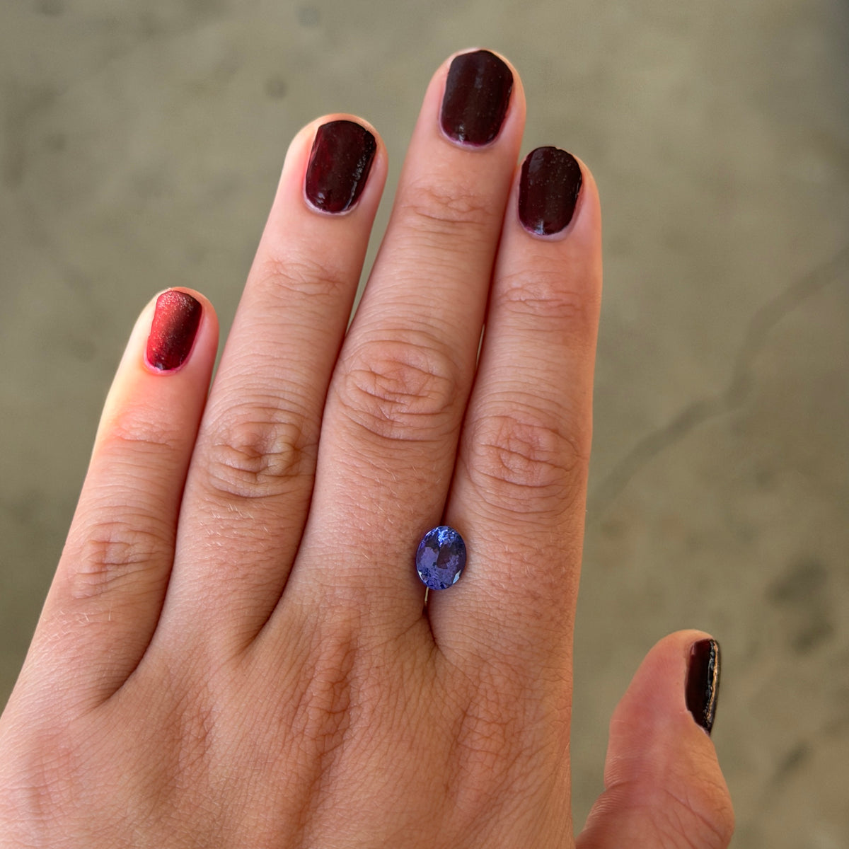 2.15ct Blue-Violet Oval Tanzanite