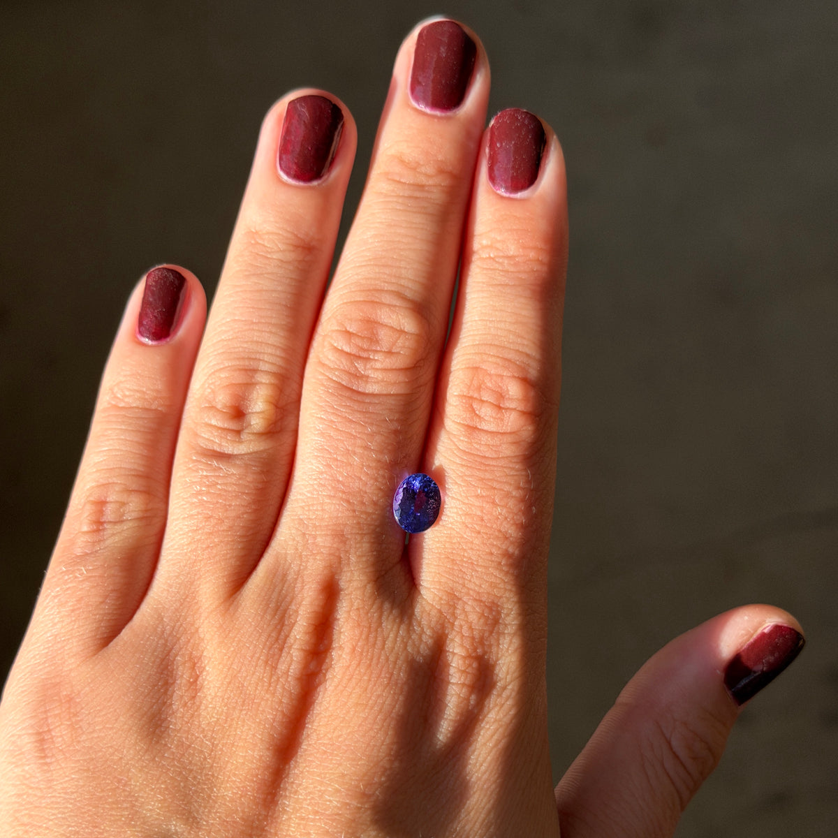 2.15ct Blue-Violet Oval Tanzanite