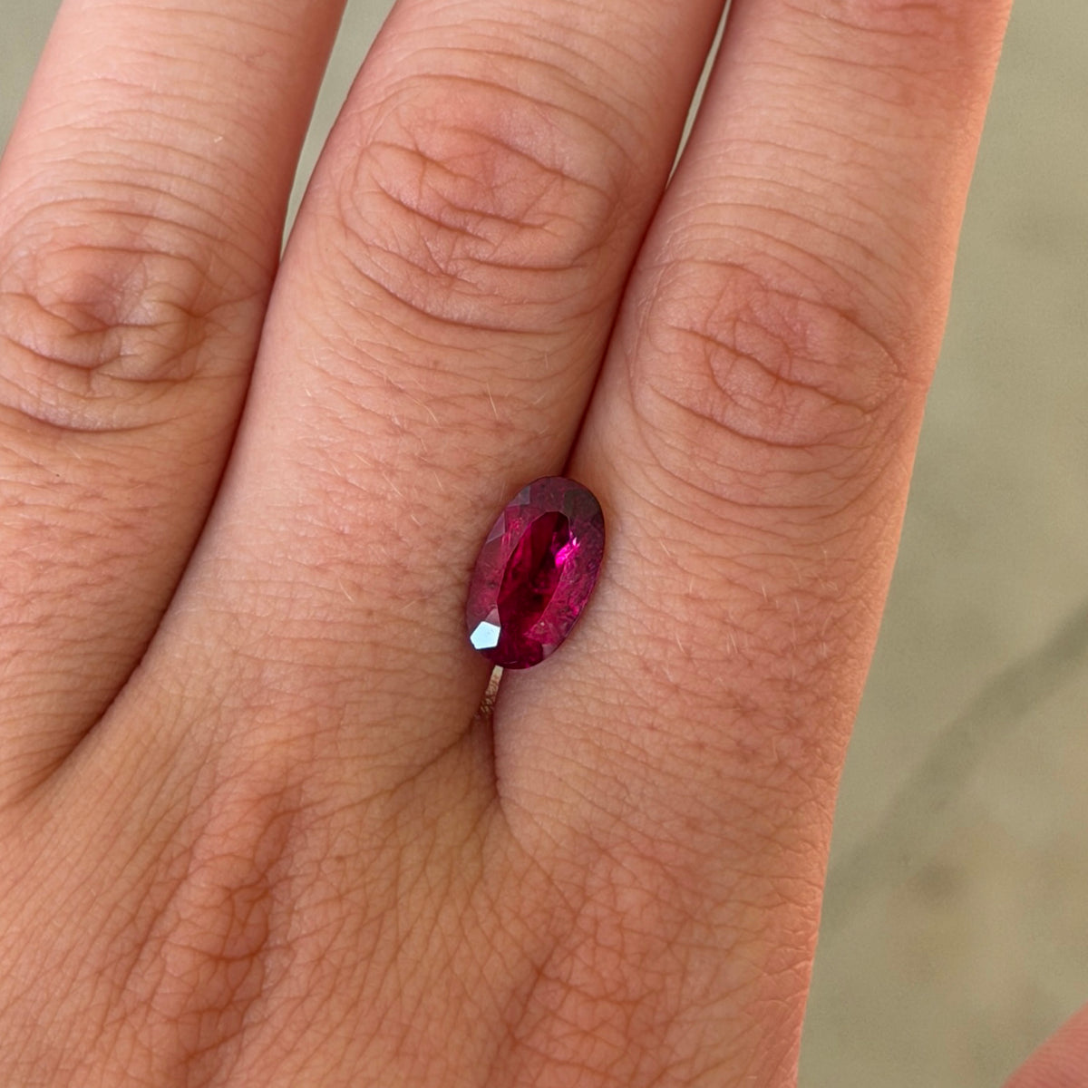 Bespoke 2.25ct Oval Raspberry Pink Tourmaline