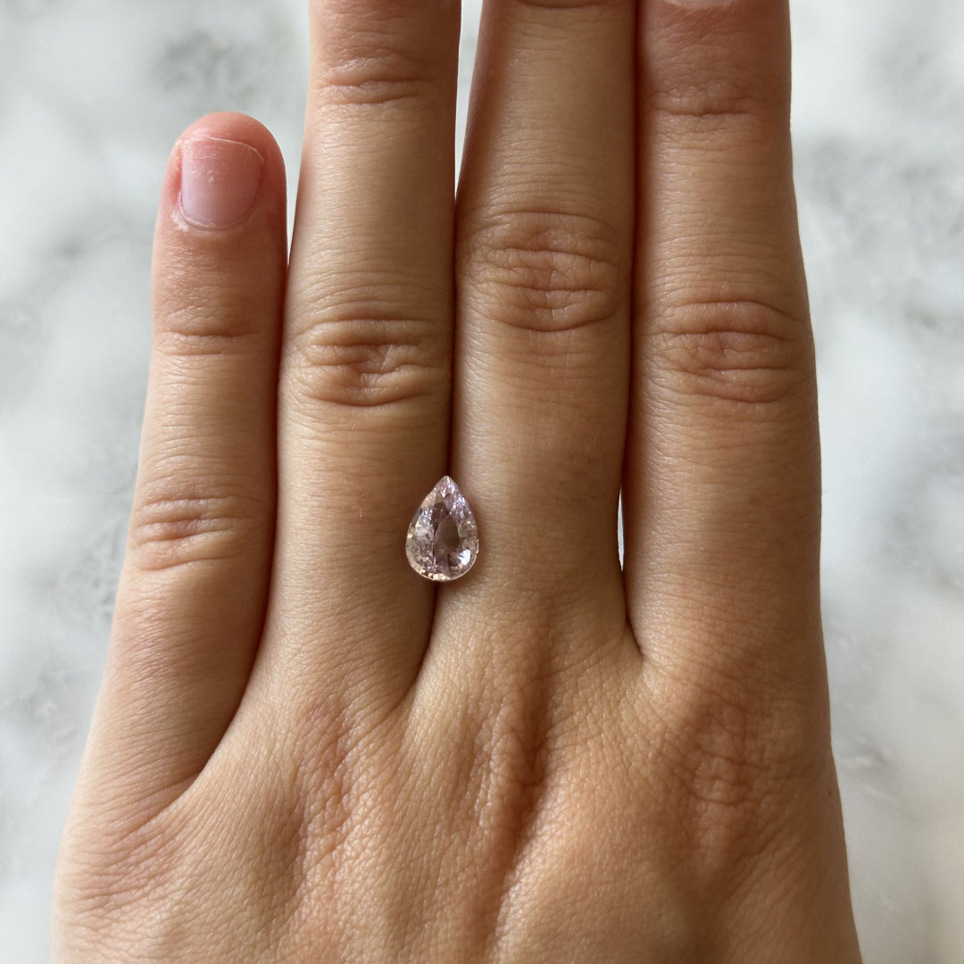 BESPOKE 2.30CT PINK SAPPHIRE PEAR
