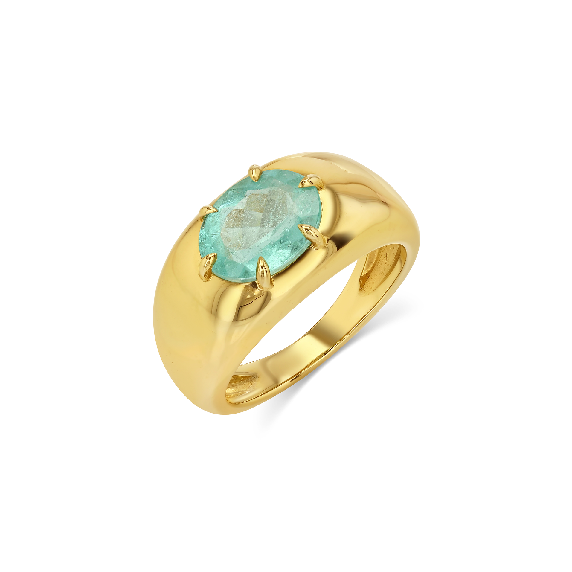 2.38ct Caribbean Tourmaline Cloud Ring