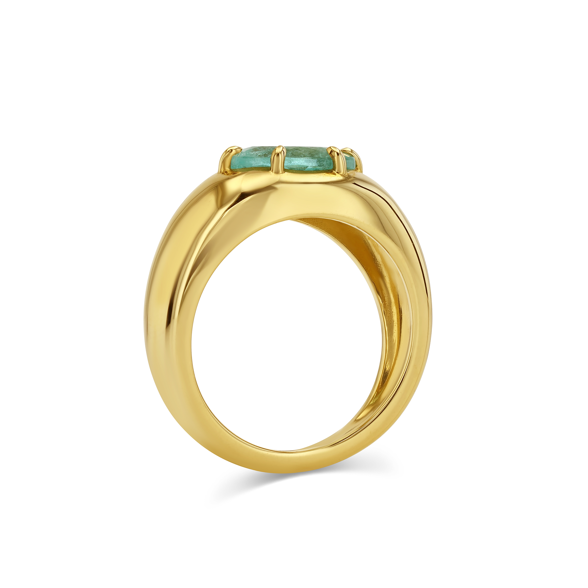 2.38ct Caribbean Tourmaline Cloud Ring