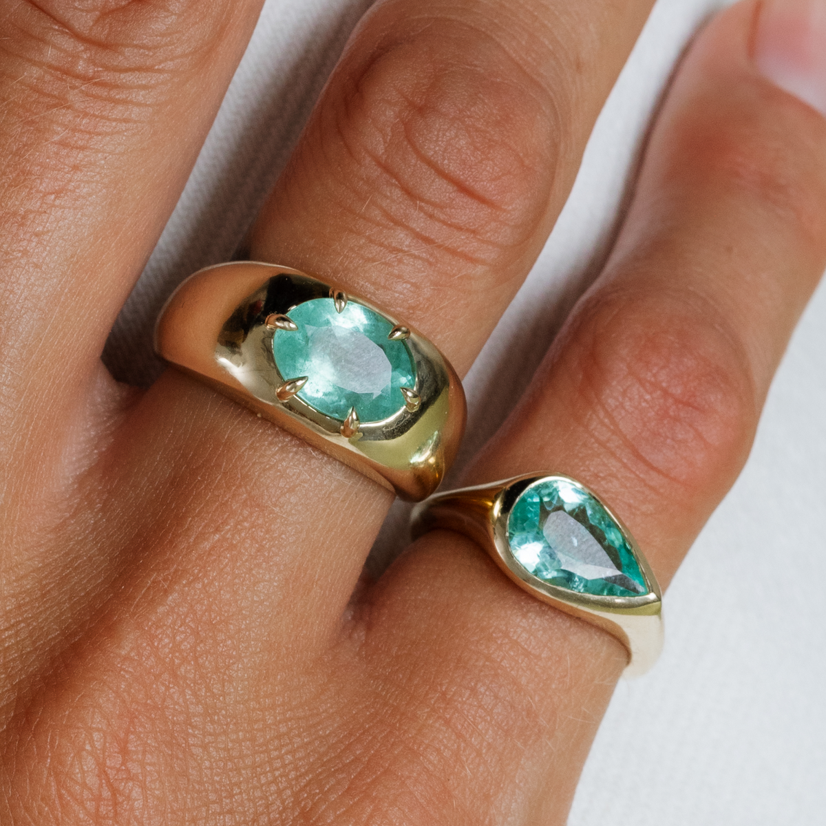 2.38ct Caribbean Tourmaline Cloud Ring