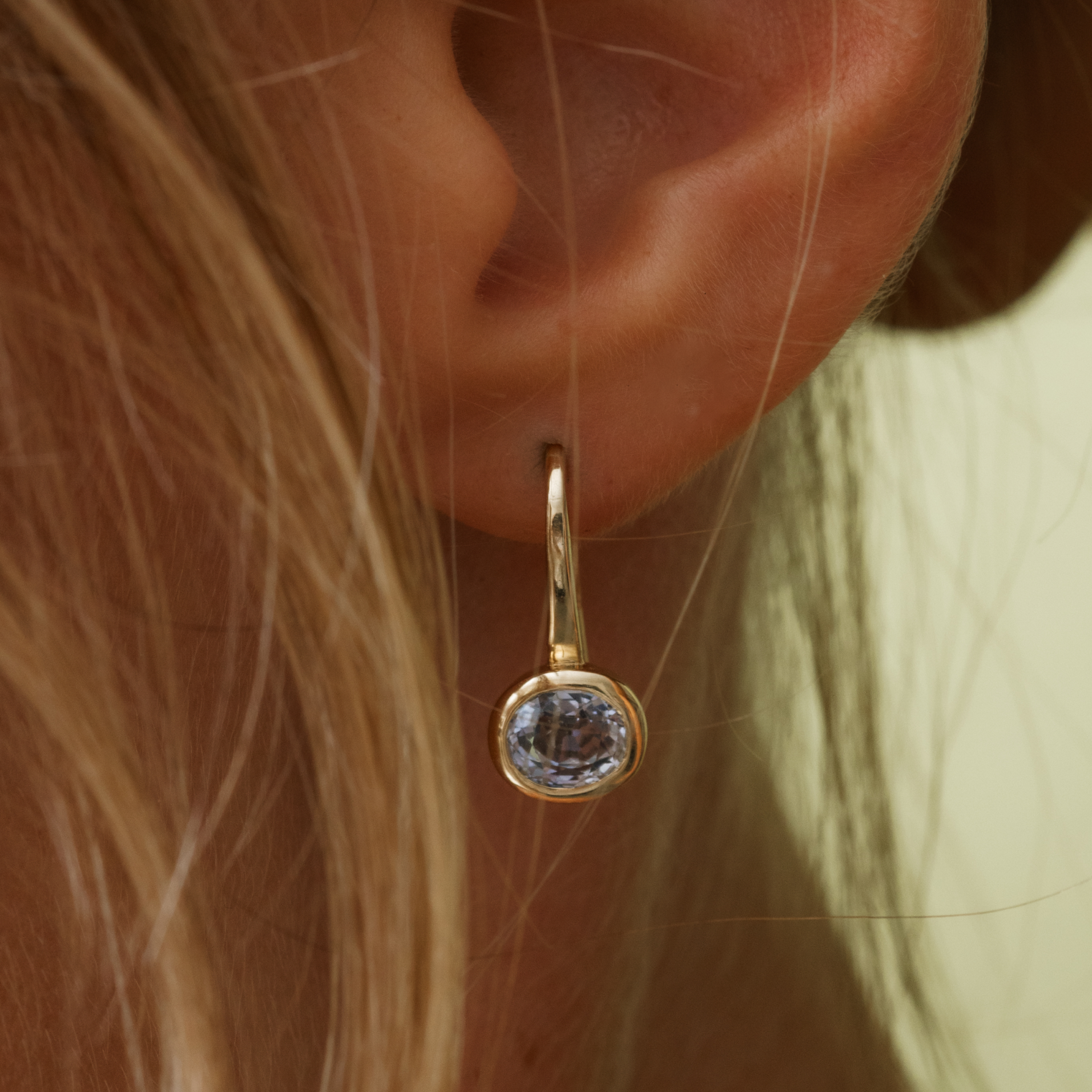 2.44tcw Sapphire Drop Earrings