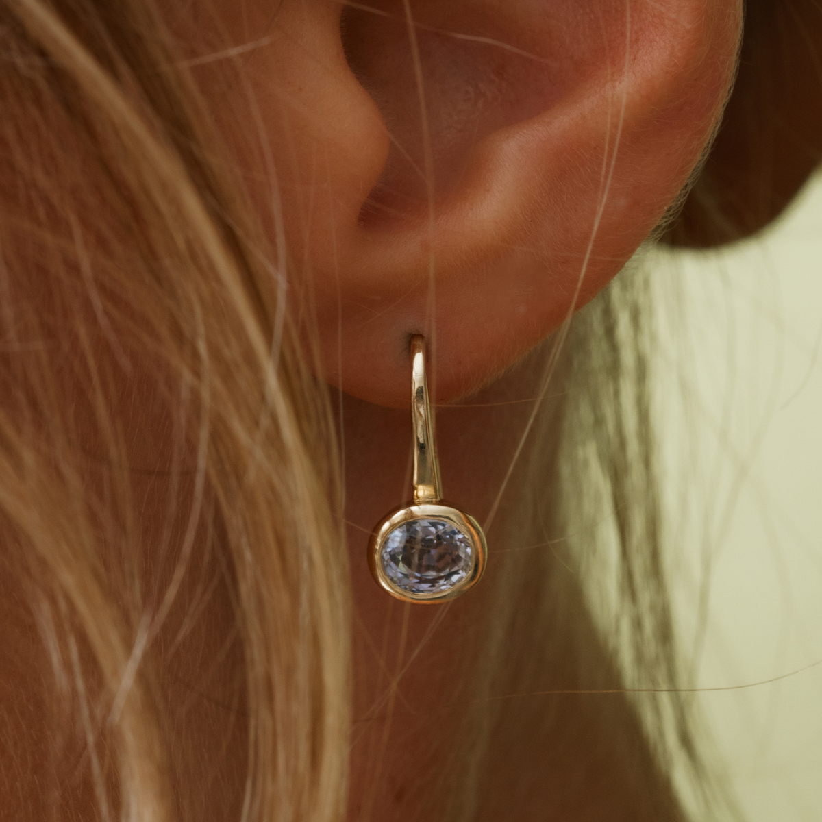 2.44tcw Sapphire Drop Earrings