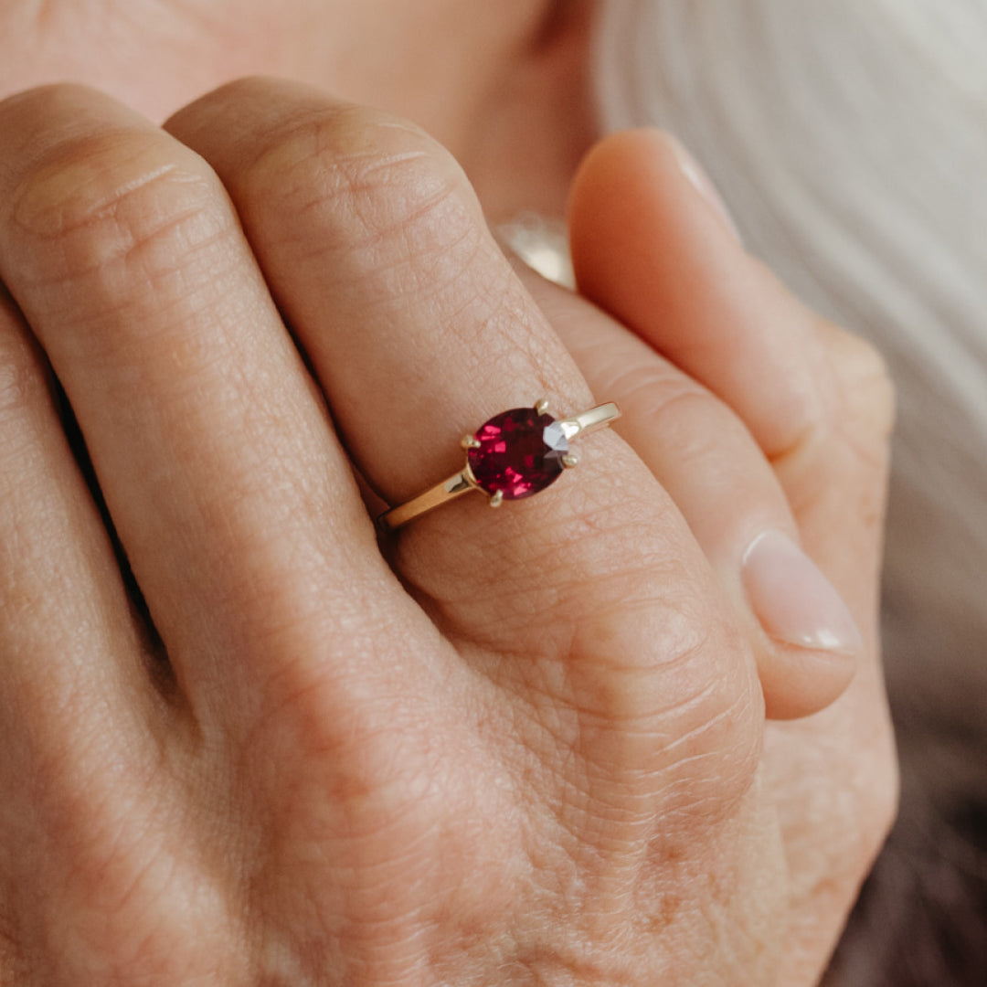 2.48CT TOURMALINE PRONG SET RING