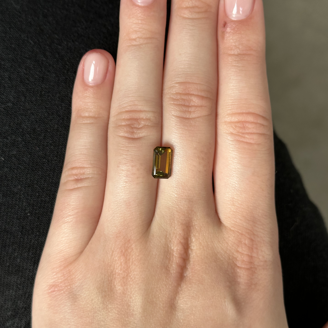 Bespoke 2.52ct Bi-Color Green-Yellow Tourmaline