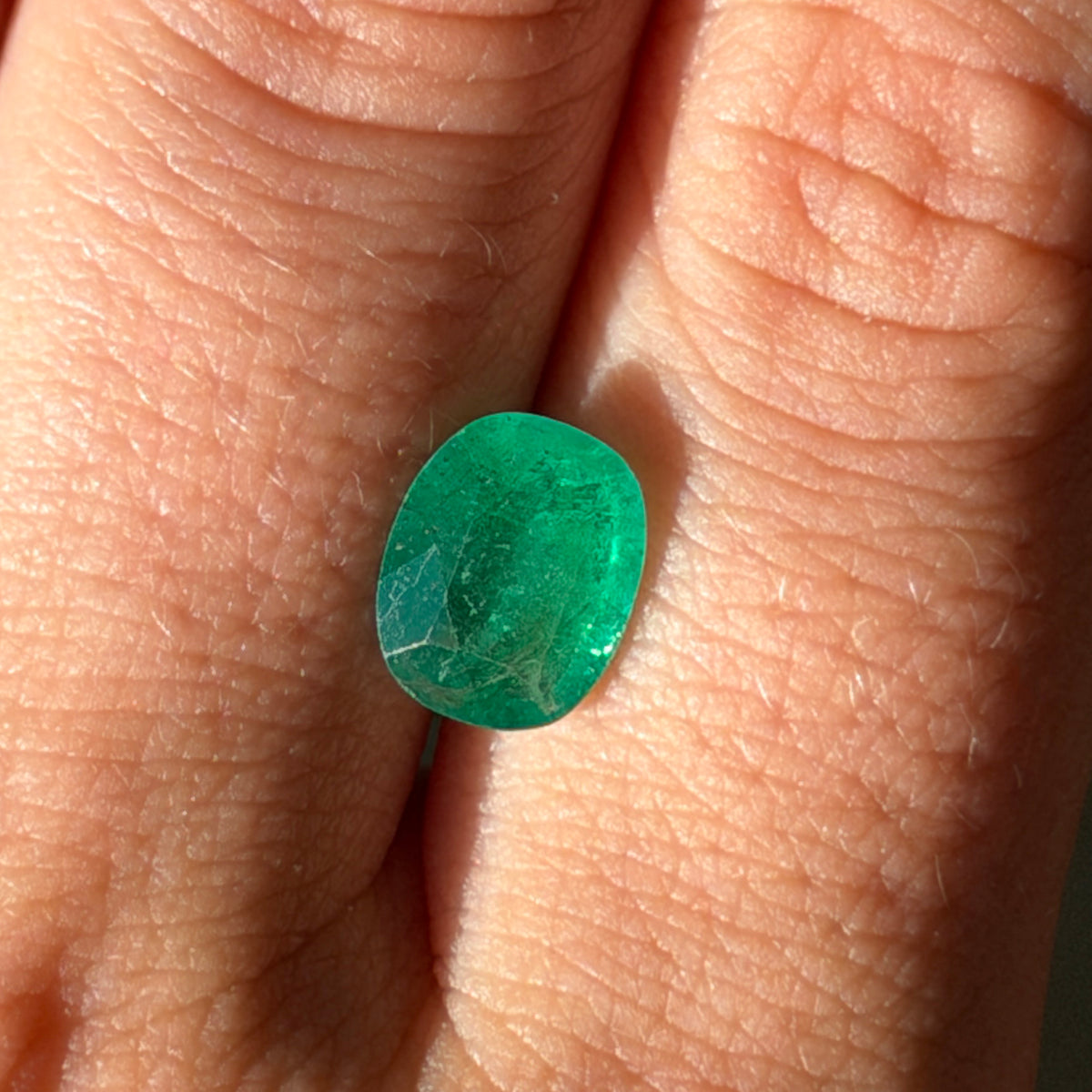 2.56ct Cushion Cut Zambian Emerald