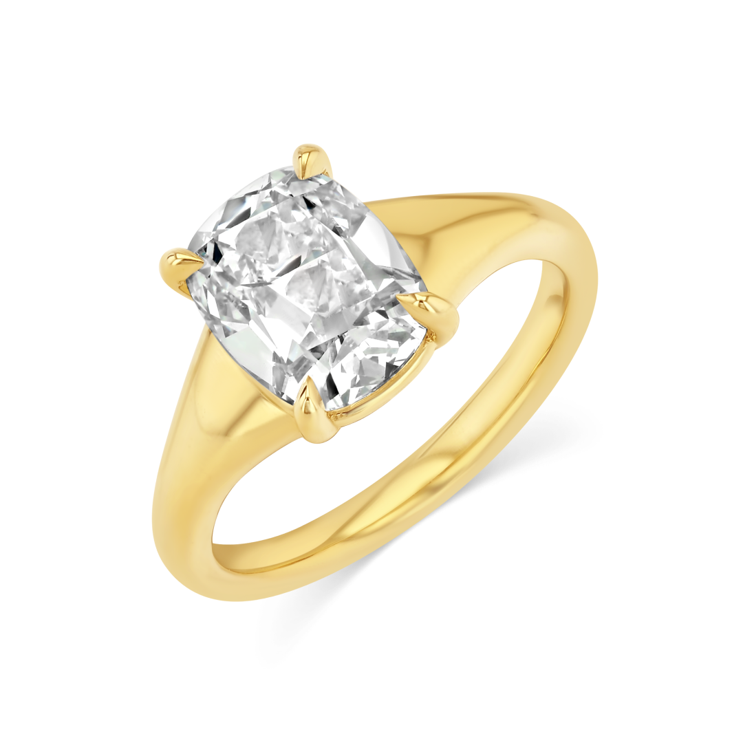 2.57ct Old Mine Cut Lab Dove Ring