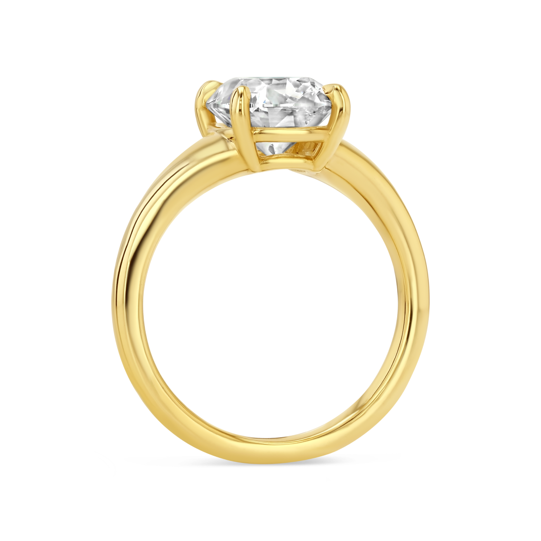 2.57ct Old Mine Cut Lab Dove Ring