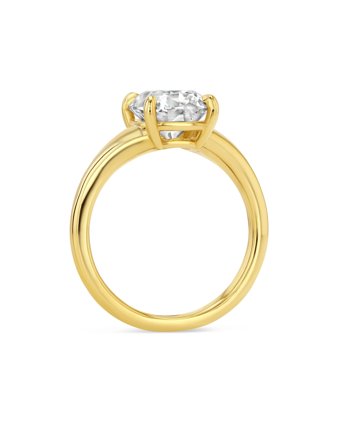 2.57ct Old Mine Cut Lab Dove Ring