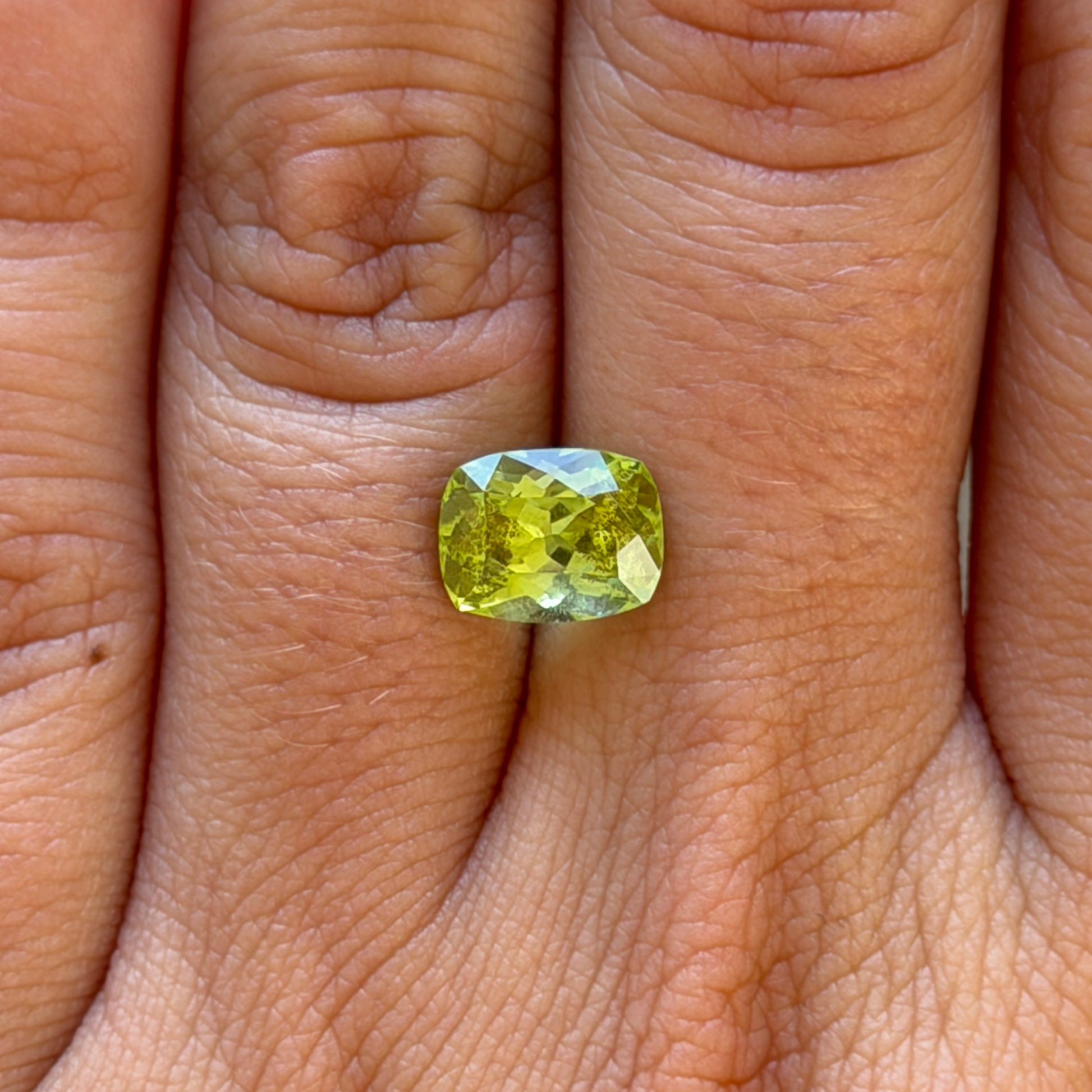 Bespoke 2.70ct Cushion Cut Peridot