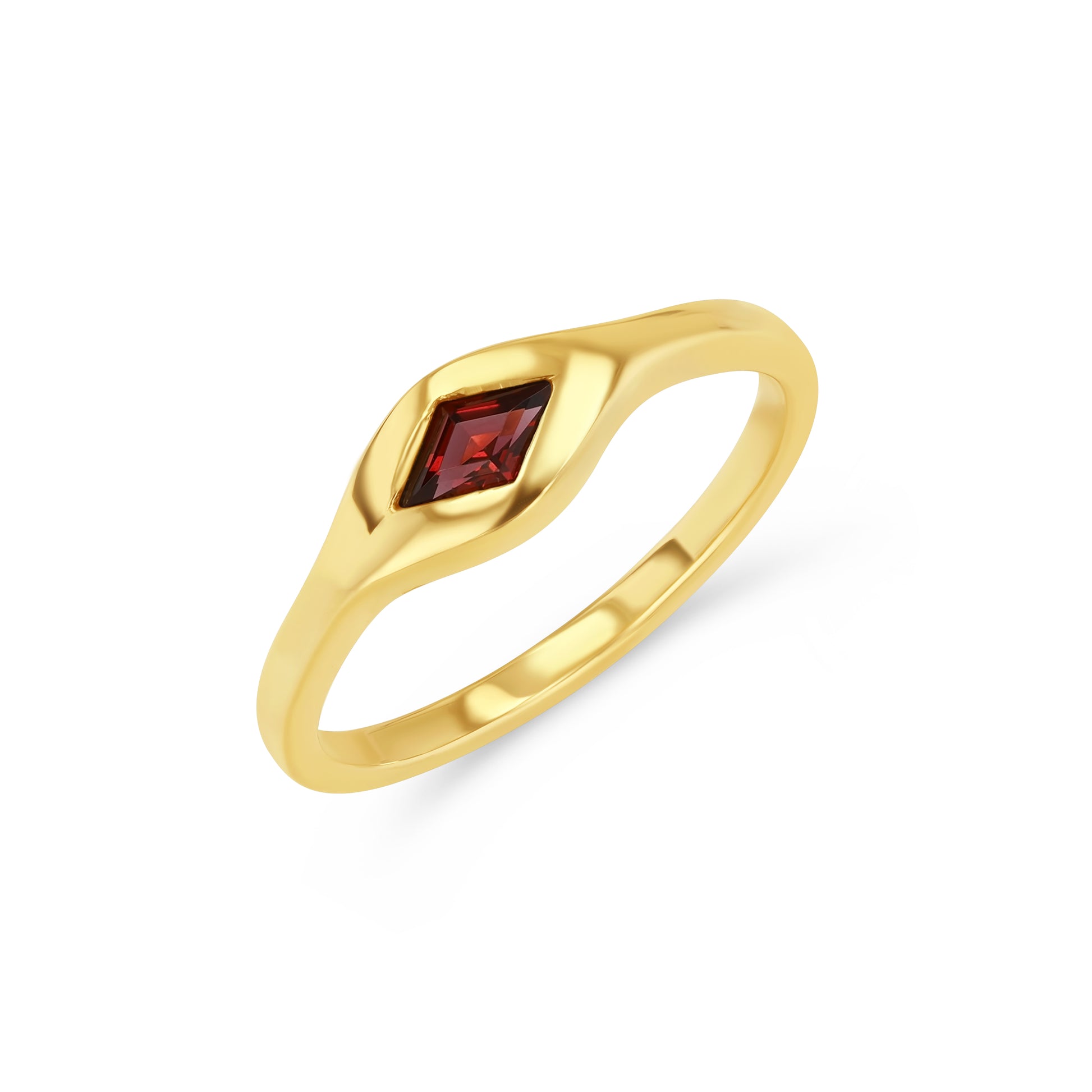 Anthill Garnet Signet Ring