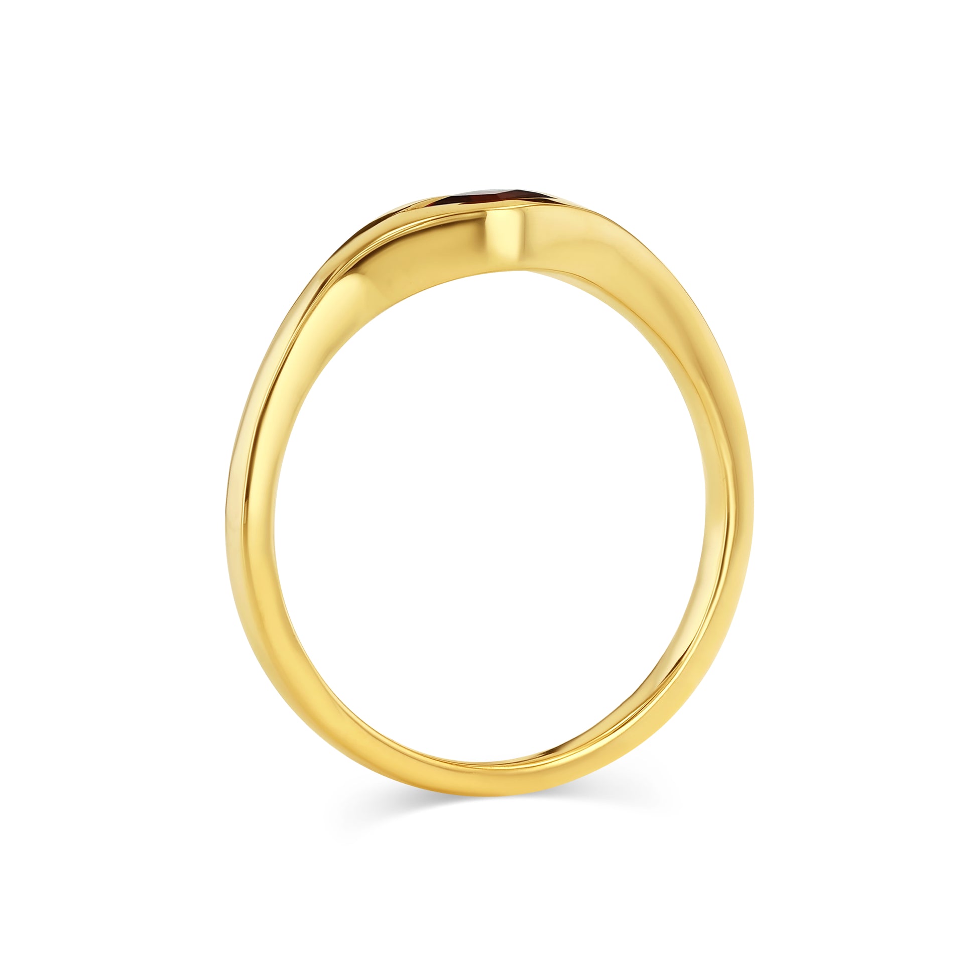 Anthill Garnet Signet Ring