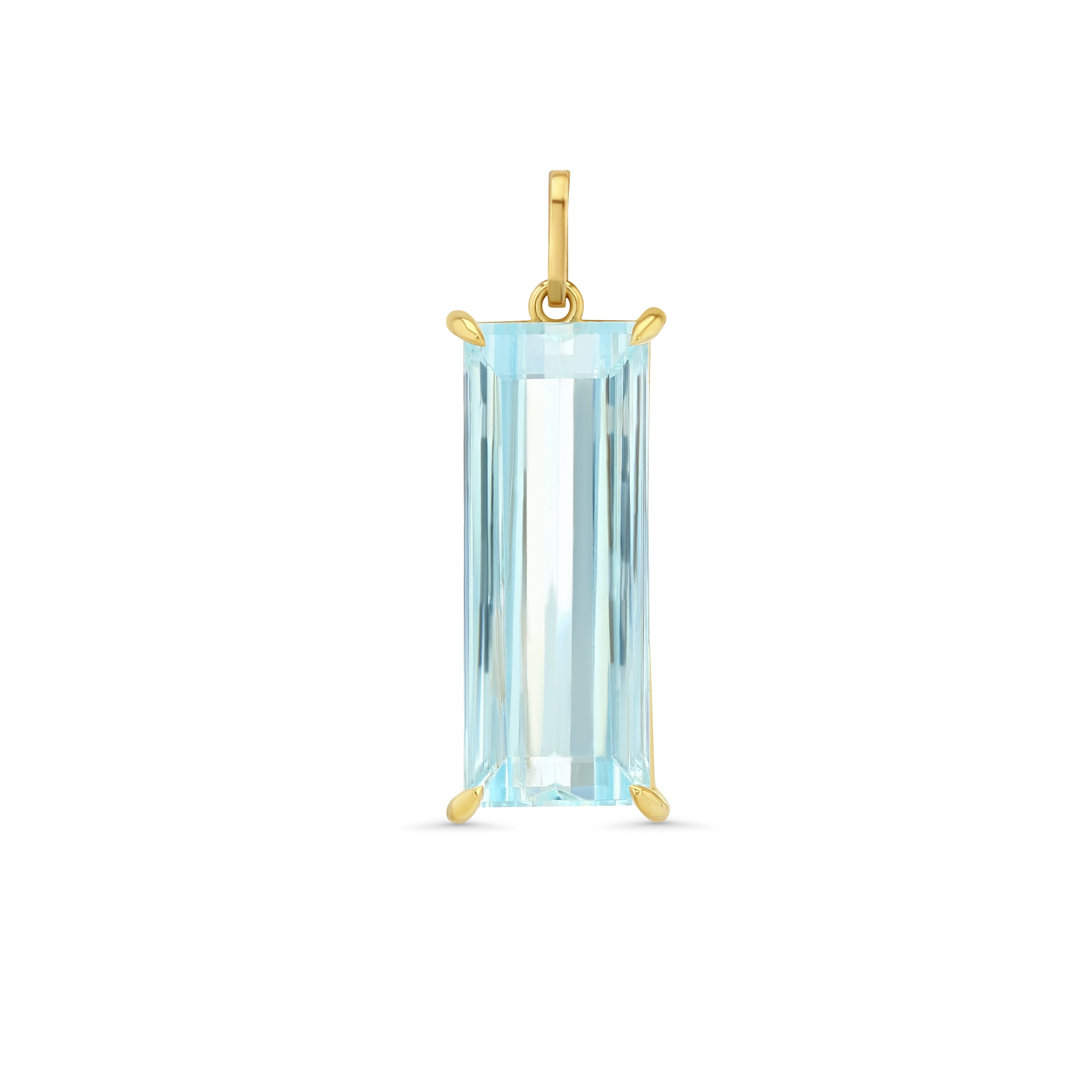 13.58ct Aquamarine Prong Set Charm