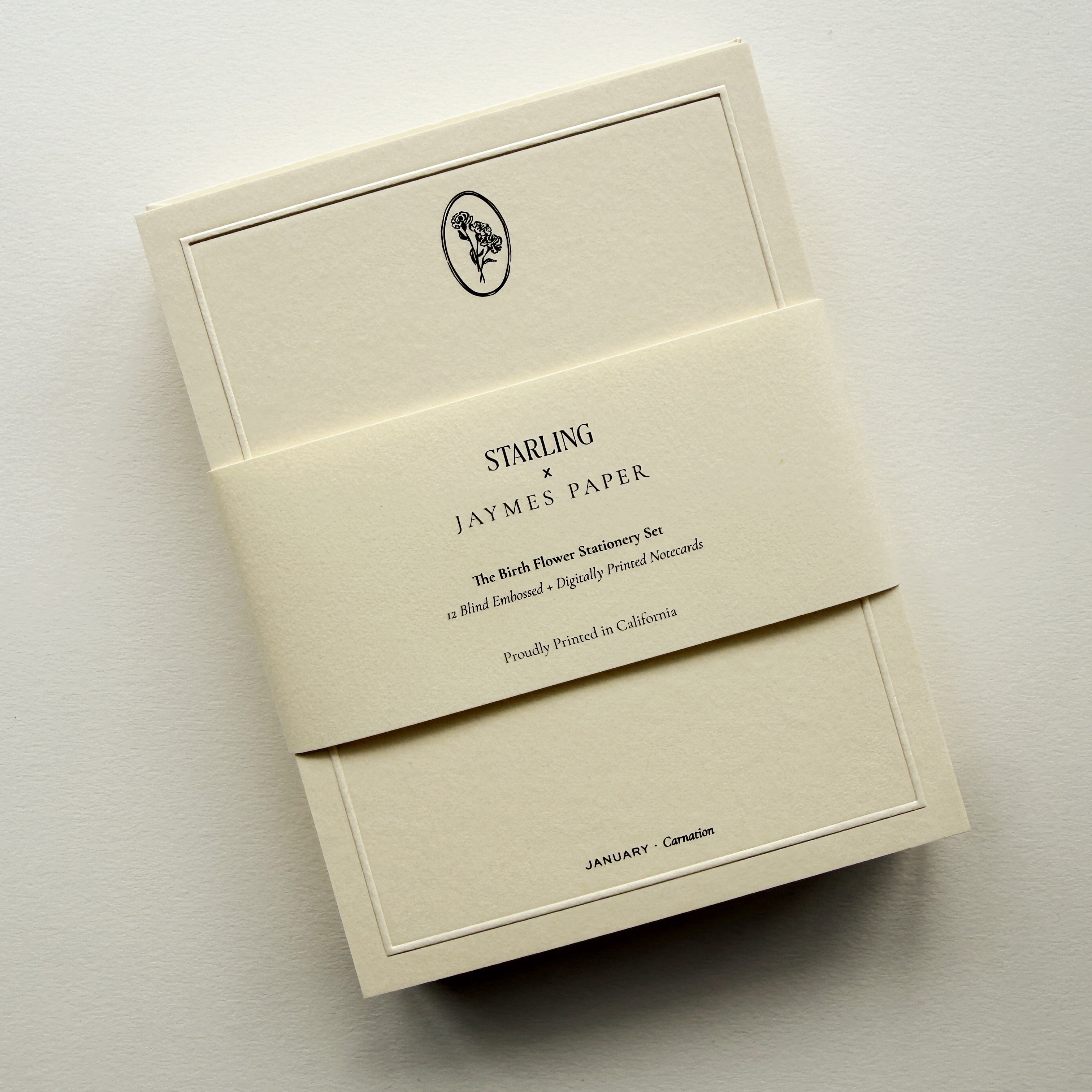 Birth Flower Stationery Set
