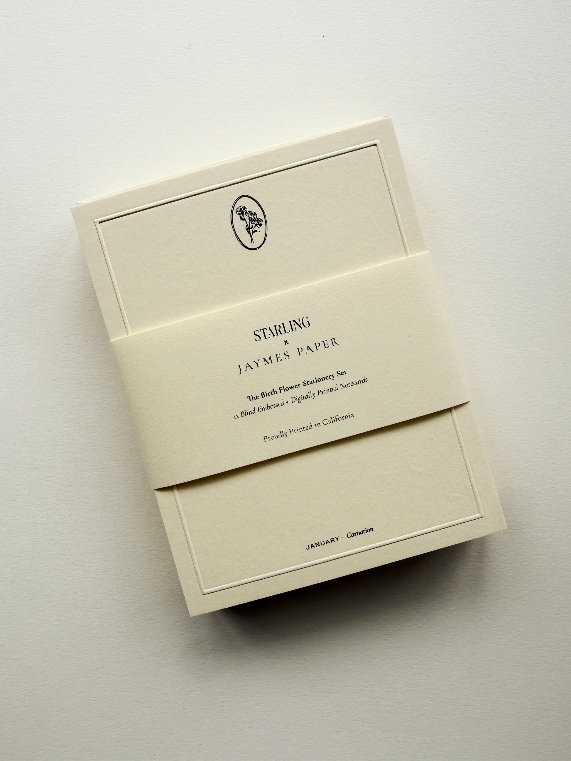 Birth Flower Stationery Set