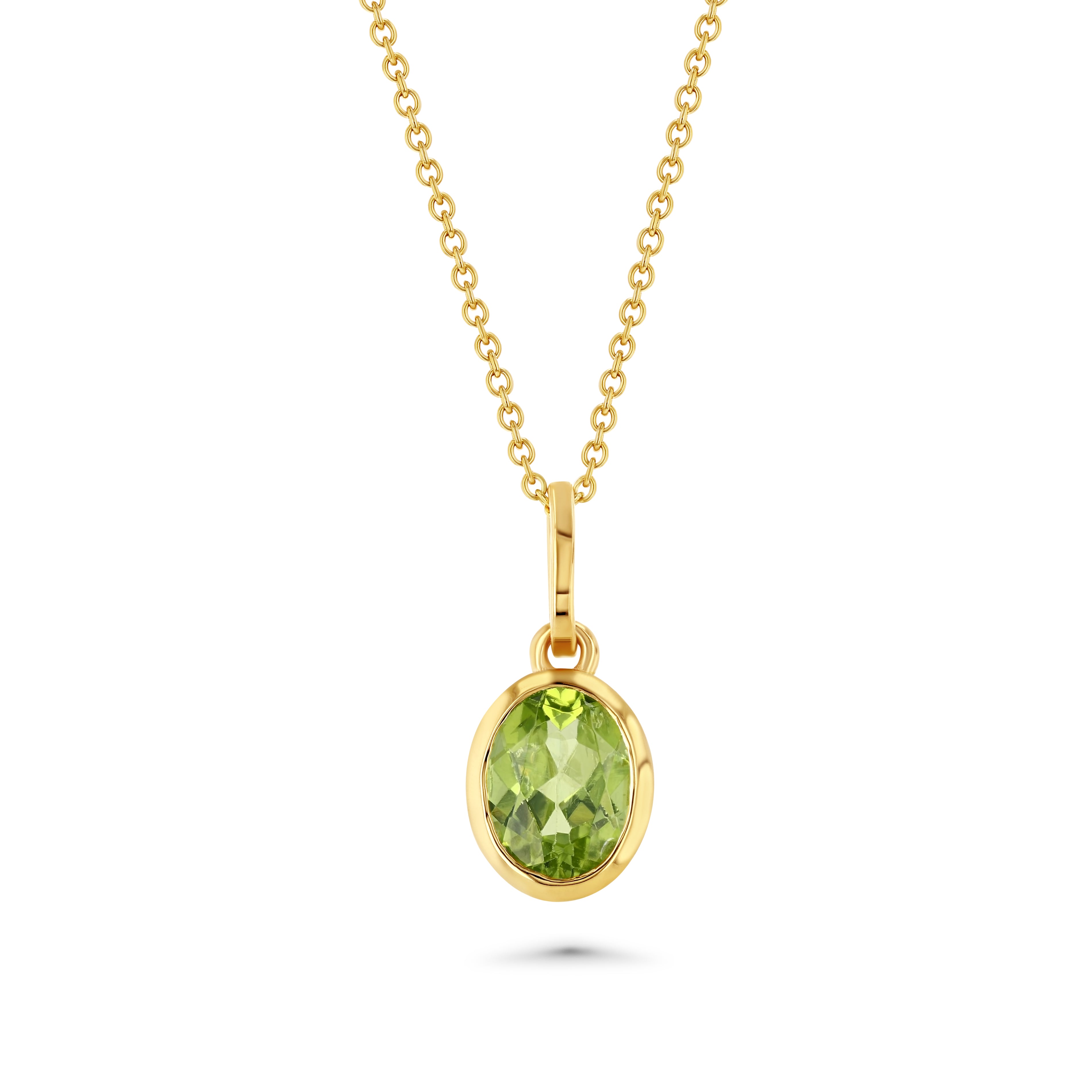 Peridot Oval Charm