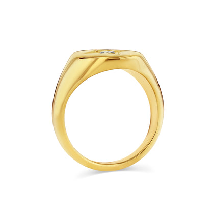 GRAND DIAMOND NORTH STAR SIGNET RING