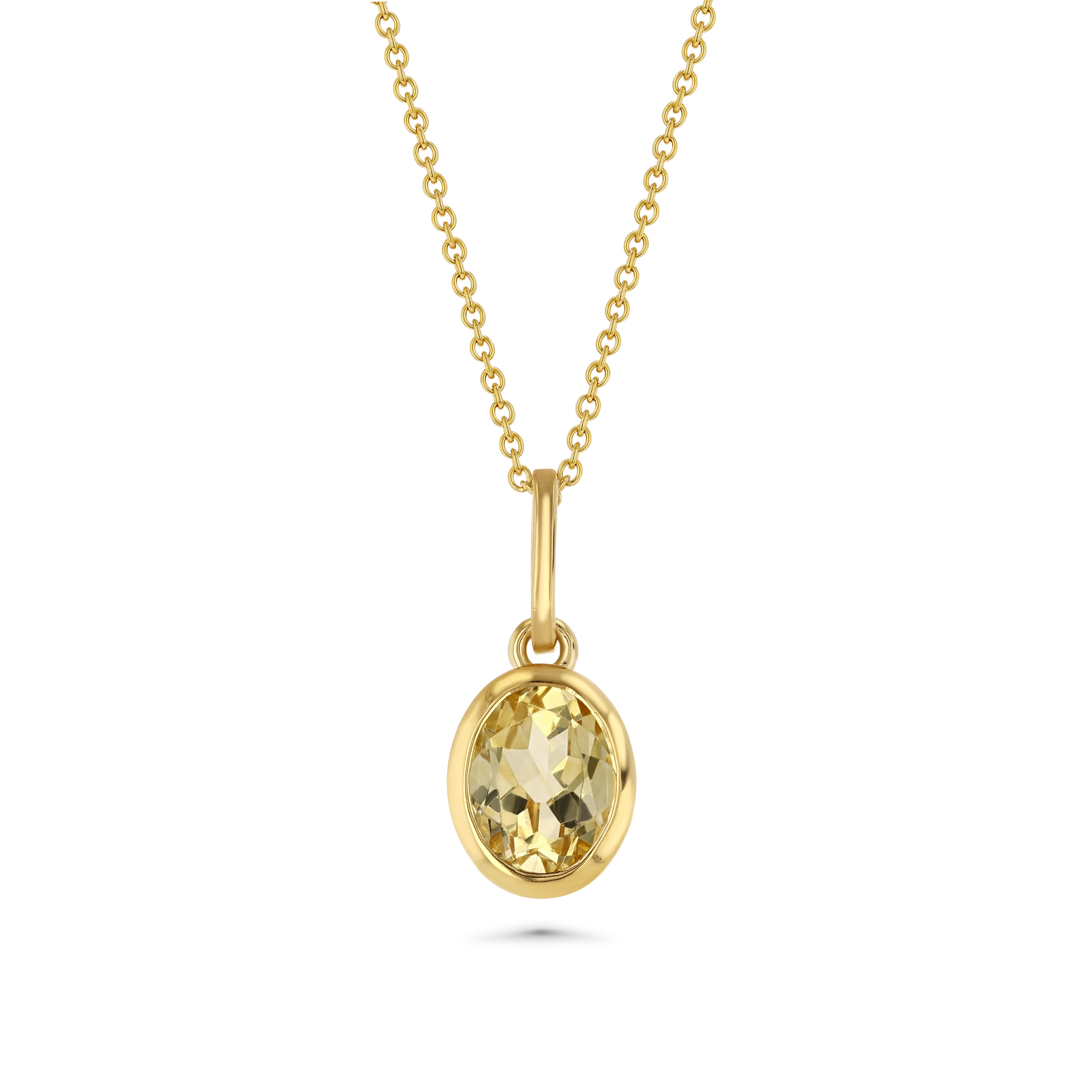Sample Citrine Oval Charm