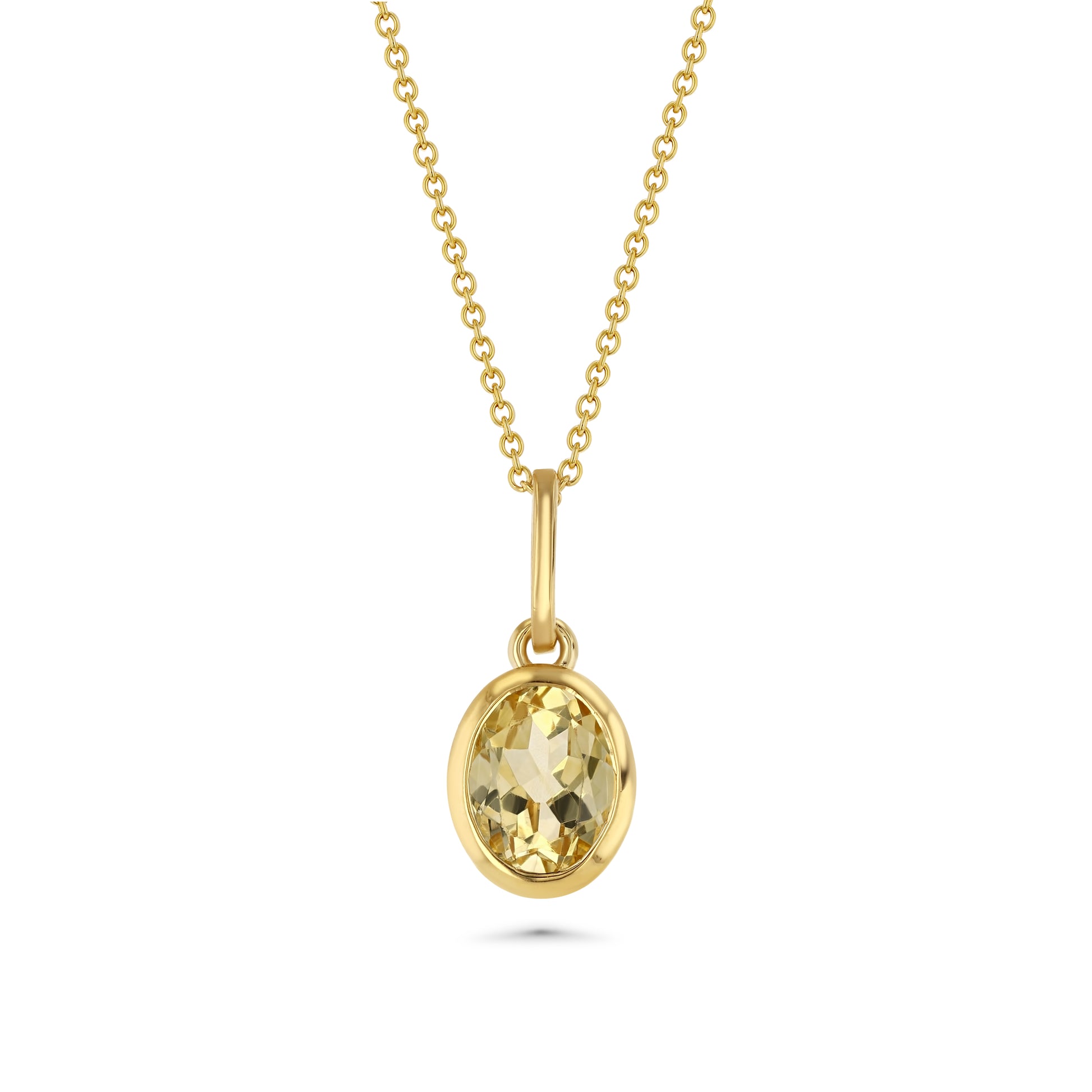 Sample Citrine Oval Charm